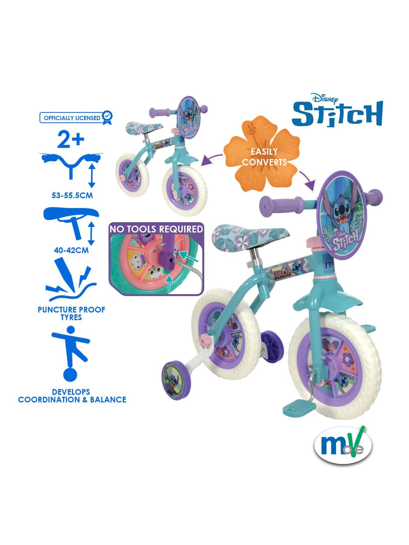 Image 2 of 7 of Disney Stitch Stitch 2-in-1 10" Training Bike