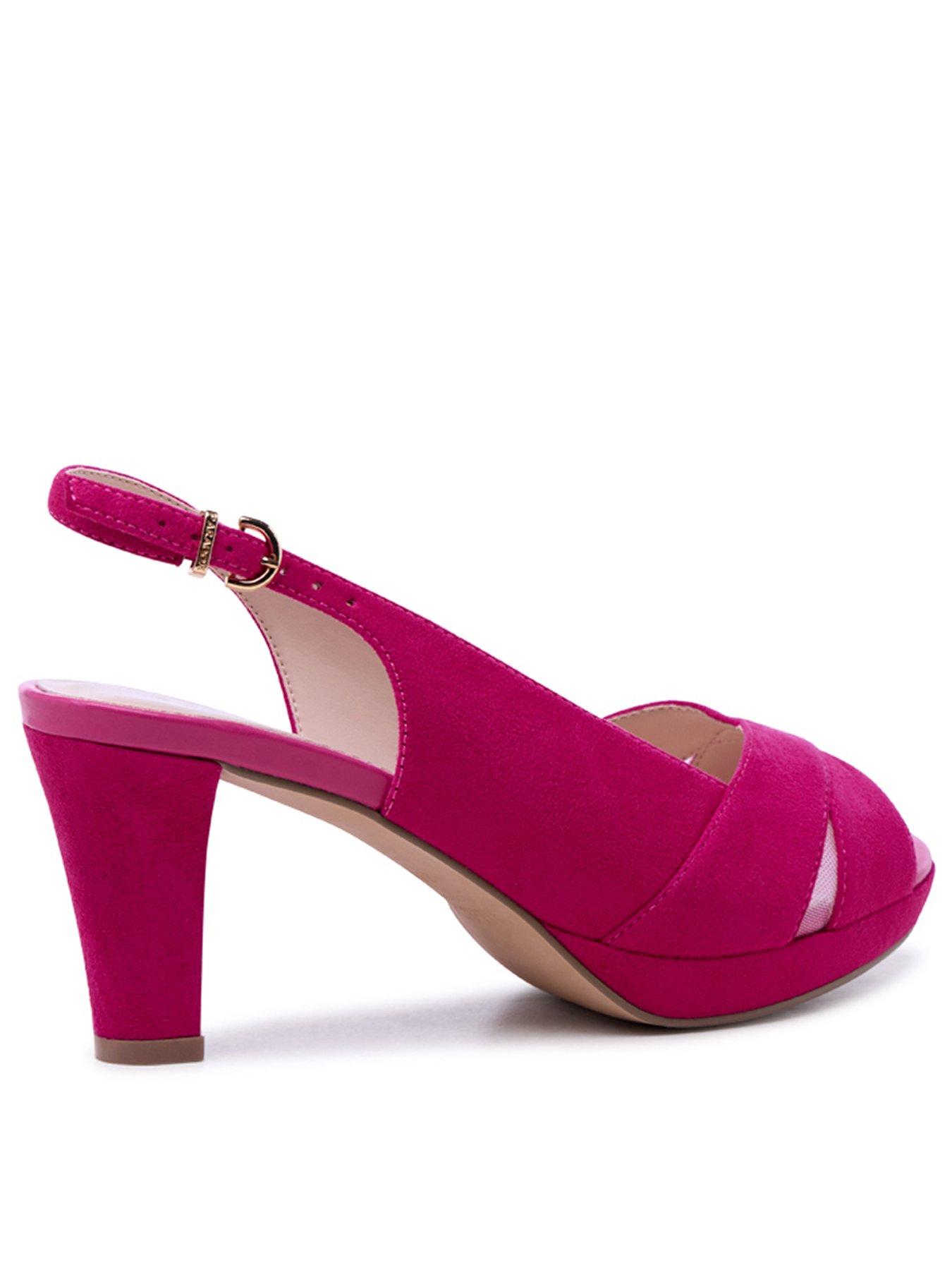 Image 3 of 7 of Paradox London Wide Fit Niara Platform Heel - Fuchsia