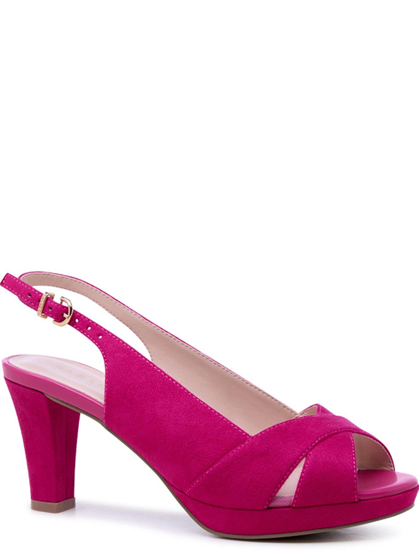 Image 5 of 7 of Paradox London Wide Fit Niara Platform Heel - Fuchsia