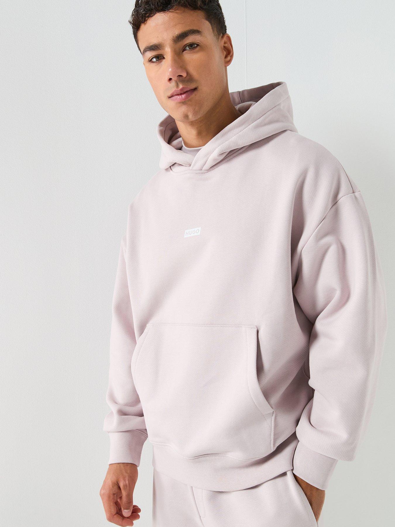 HUGO Blue Nazardo International Logo Hoodie, Purple, Size Xl, Men