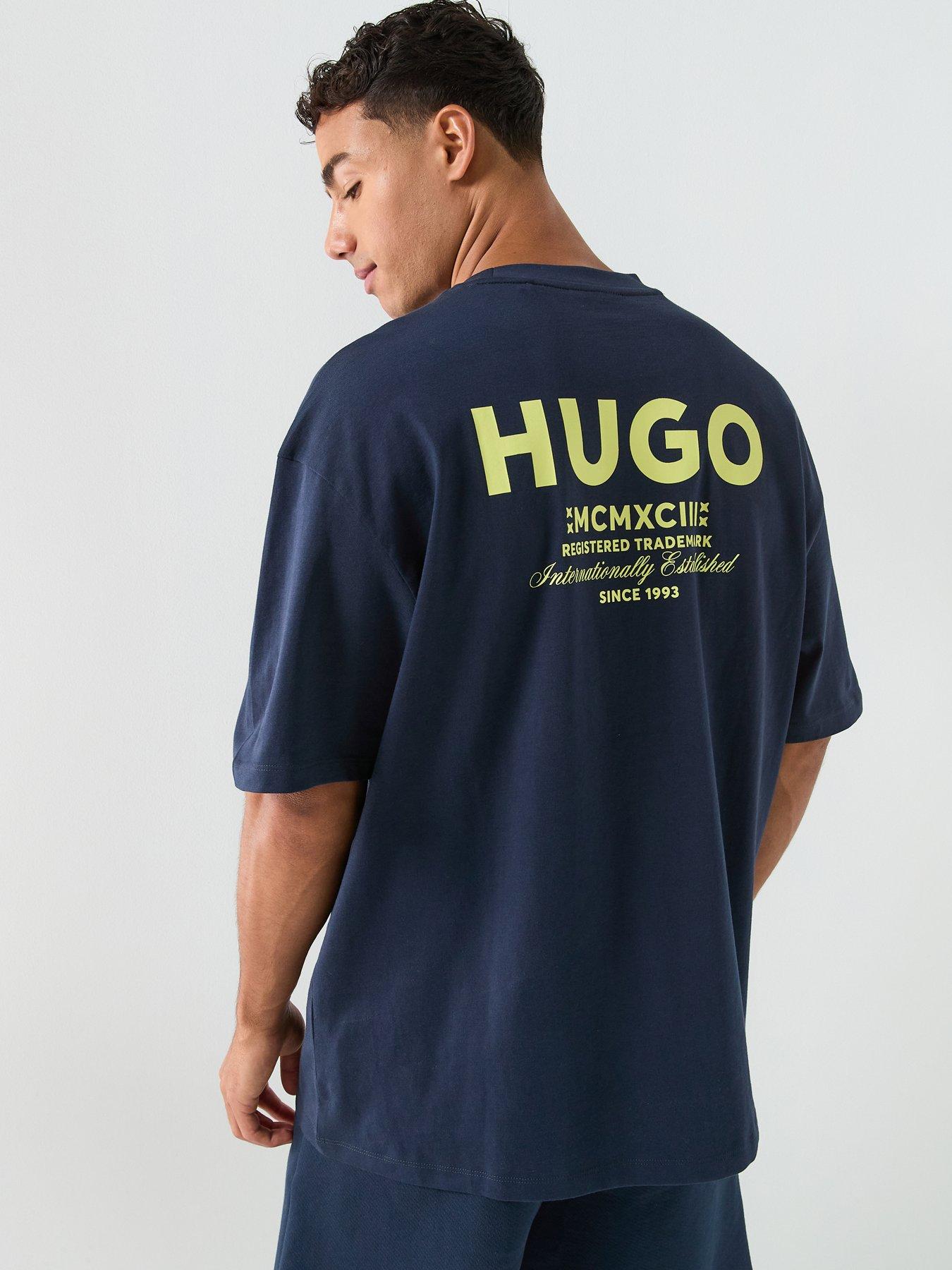 Image 1 of 4 of HUGO Nalono International Logo T-Shirt - Blue