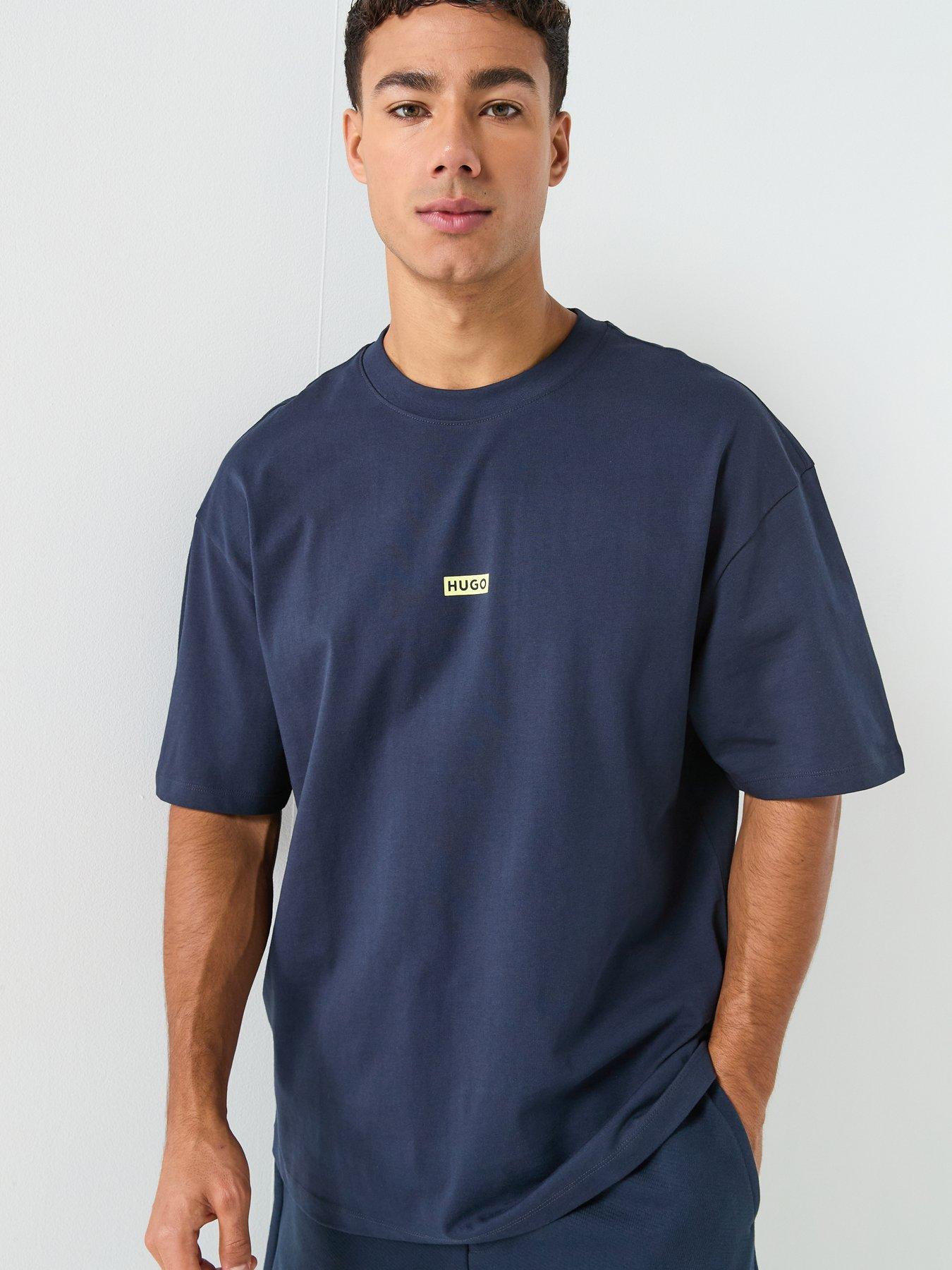 Image 2 of 4 of HUGO Nalono International Logo T-Shirt - Blue