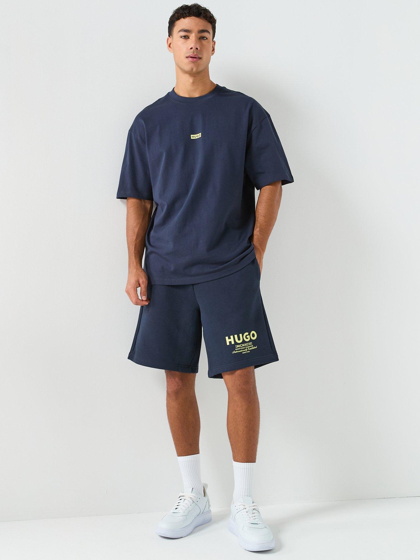 Image 3 of 4 of HUGO Nalono International Logo T-Shirt - Blue
