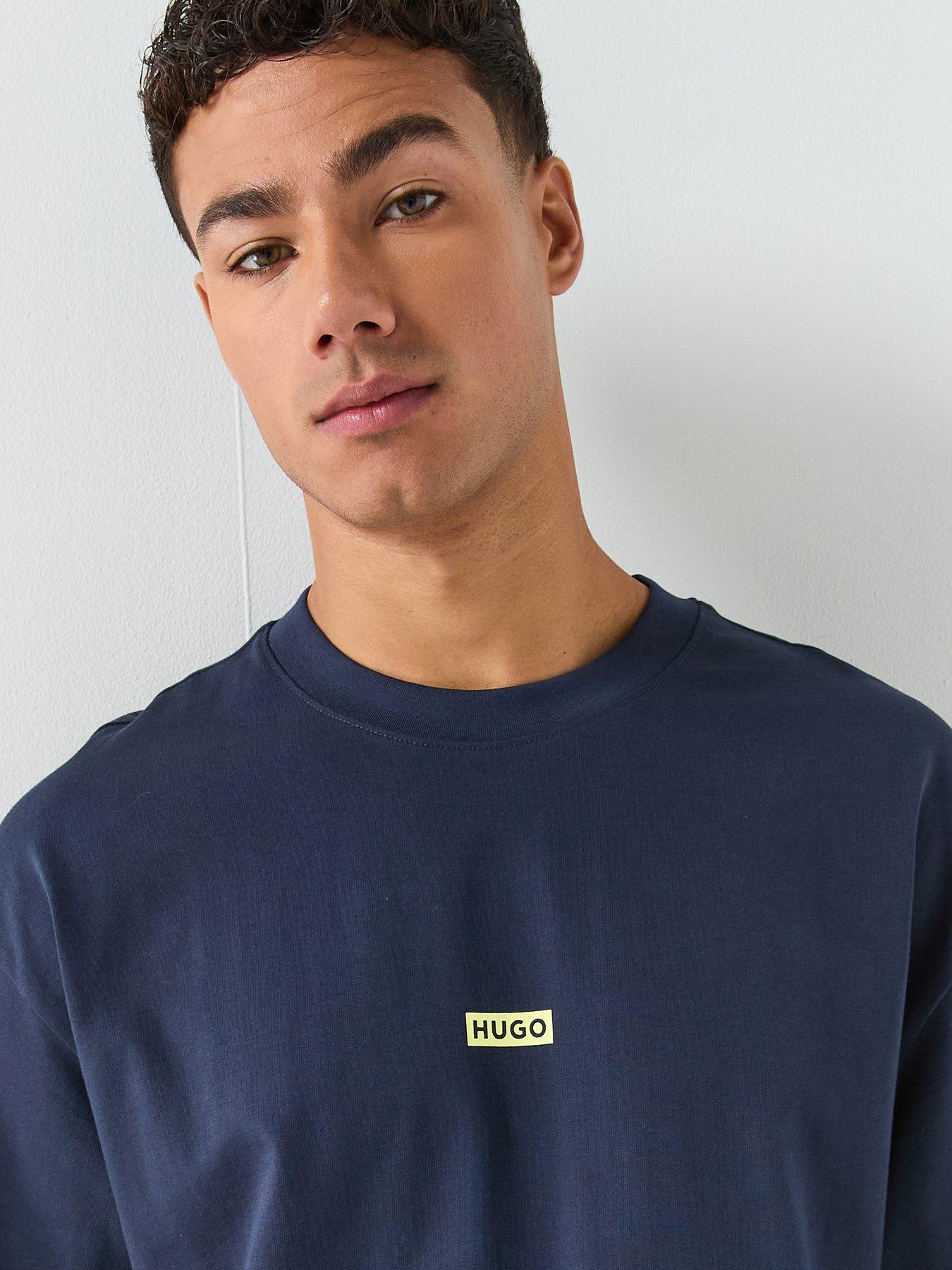 Image 4 of 4 of HUGO Nalono International Logo T-Shirt - Blue