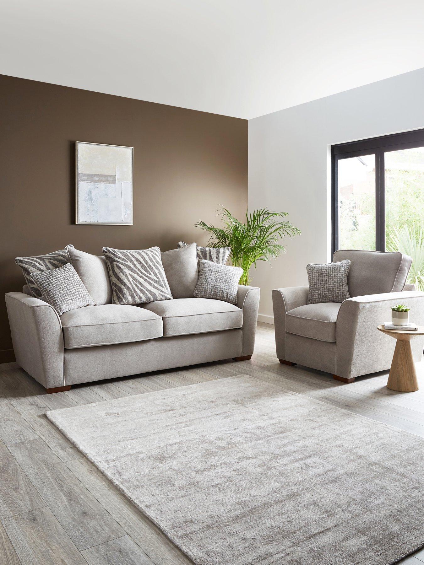 The Very Collection Nala 3 Seater Sofa + Armchair (Buy  &  SAVE!) - Made to Order in the UK