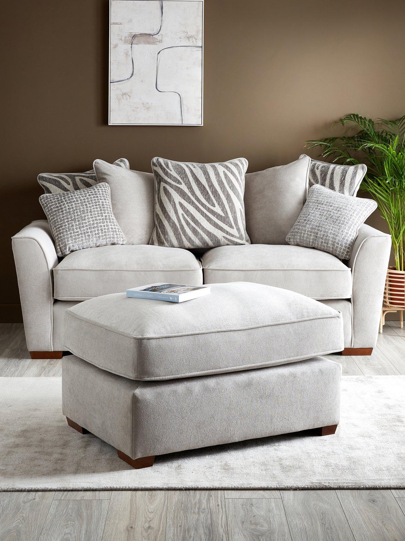 The Very Collection Nala 3 Seater Sofa + Footstool (Buy  &  SAVE!)