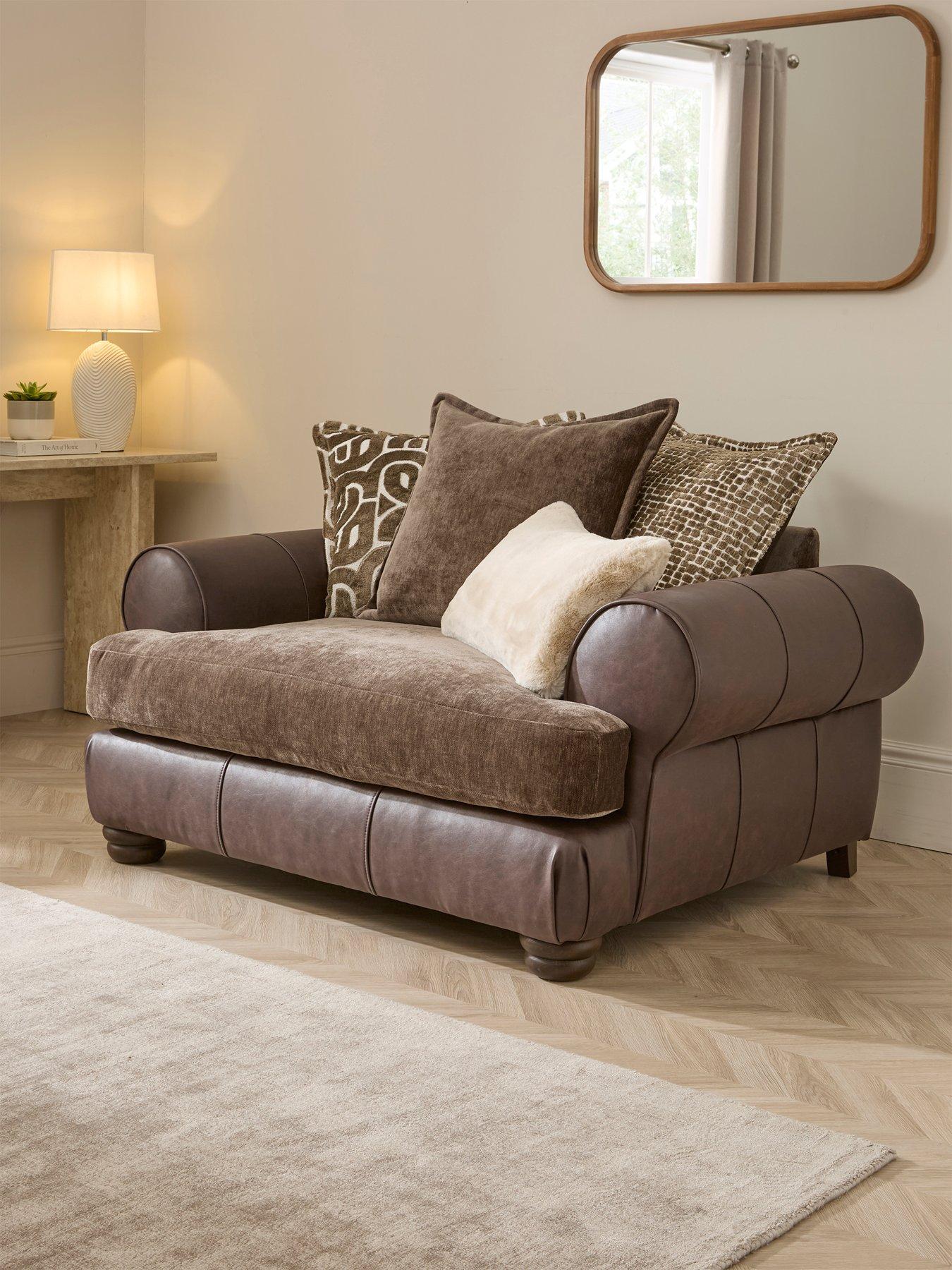 Image 1 of 7 of The Very Collection Broadway Fabric Snuggle Chair