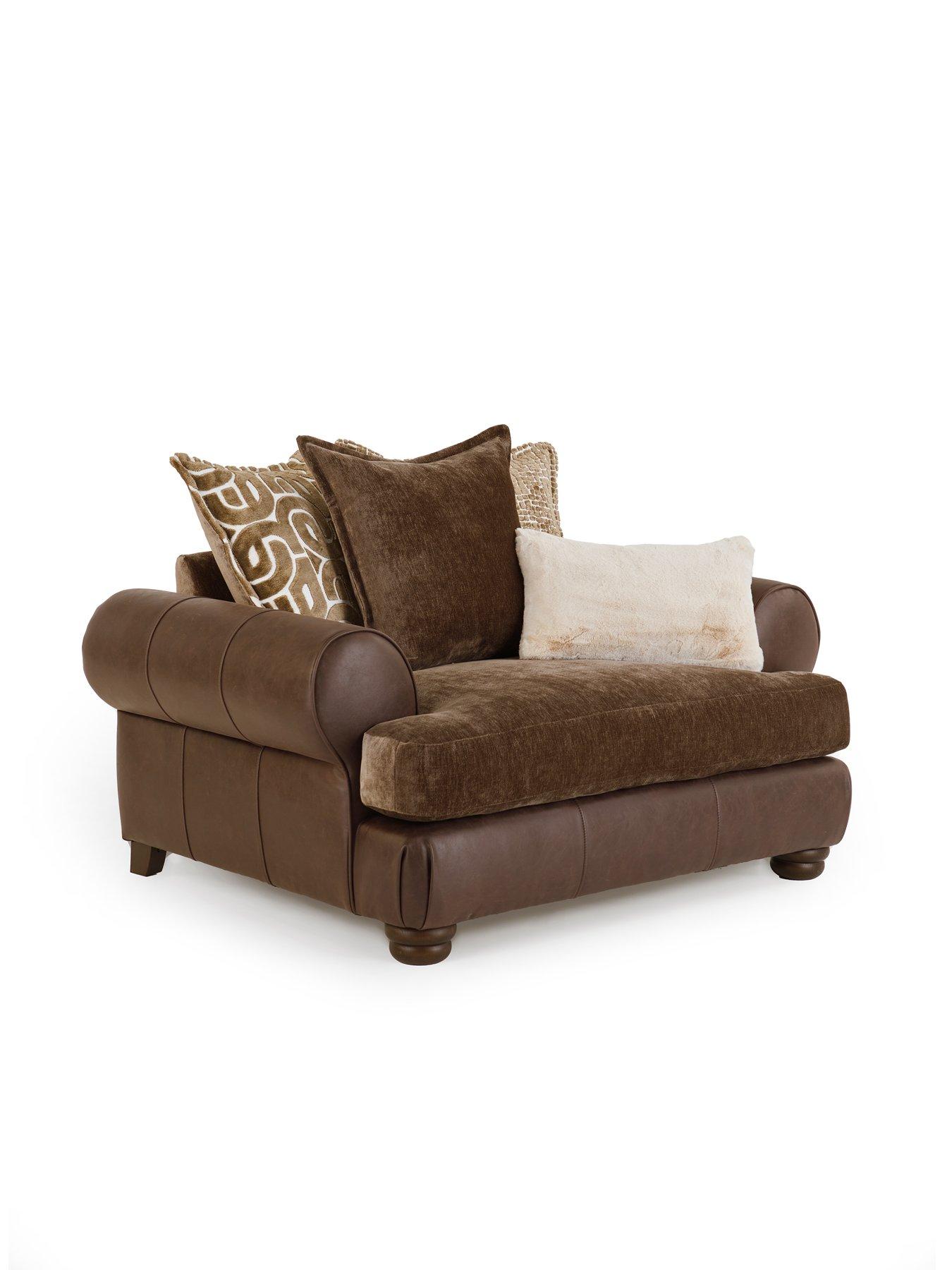 Image 3 of 7 of The Very Collection Broadway Fabric Snuggle Chair