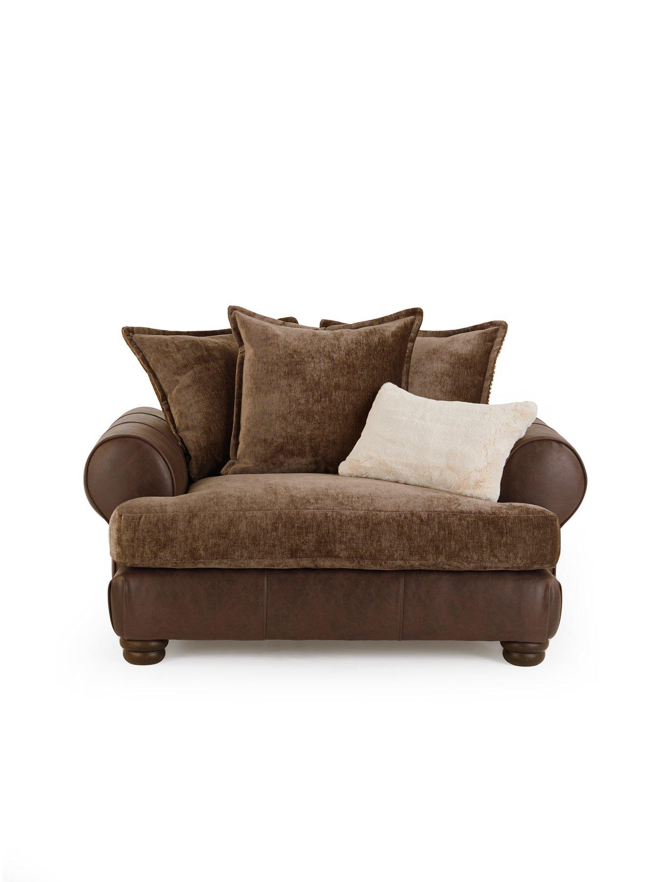 Image 4 of 7 of The Very Collection Broadway Fabric Snuggle Chair