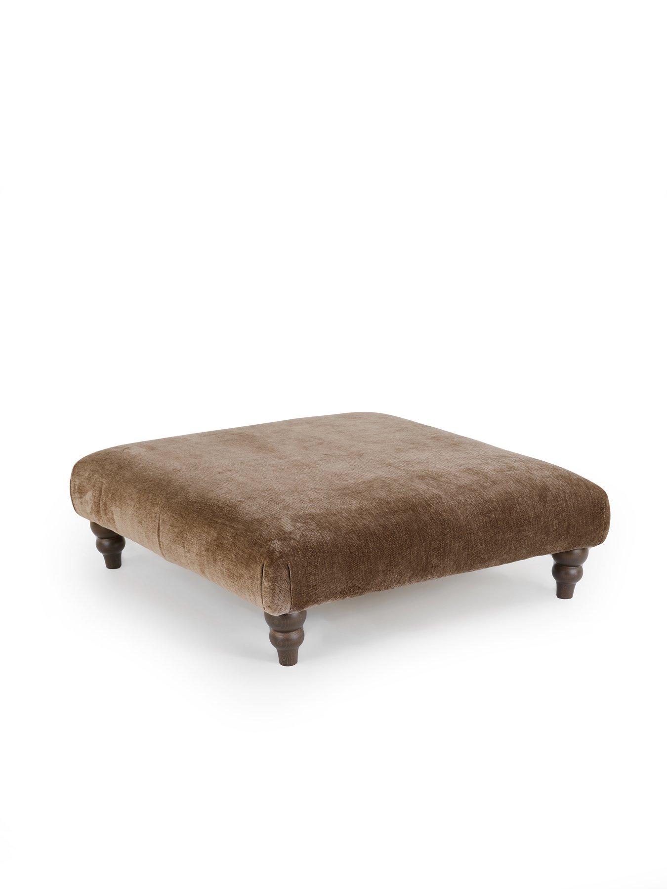 Image 3 of 6 of The Very Collection Broadway Large Fabric Footstool