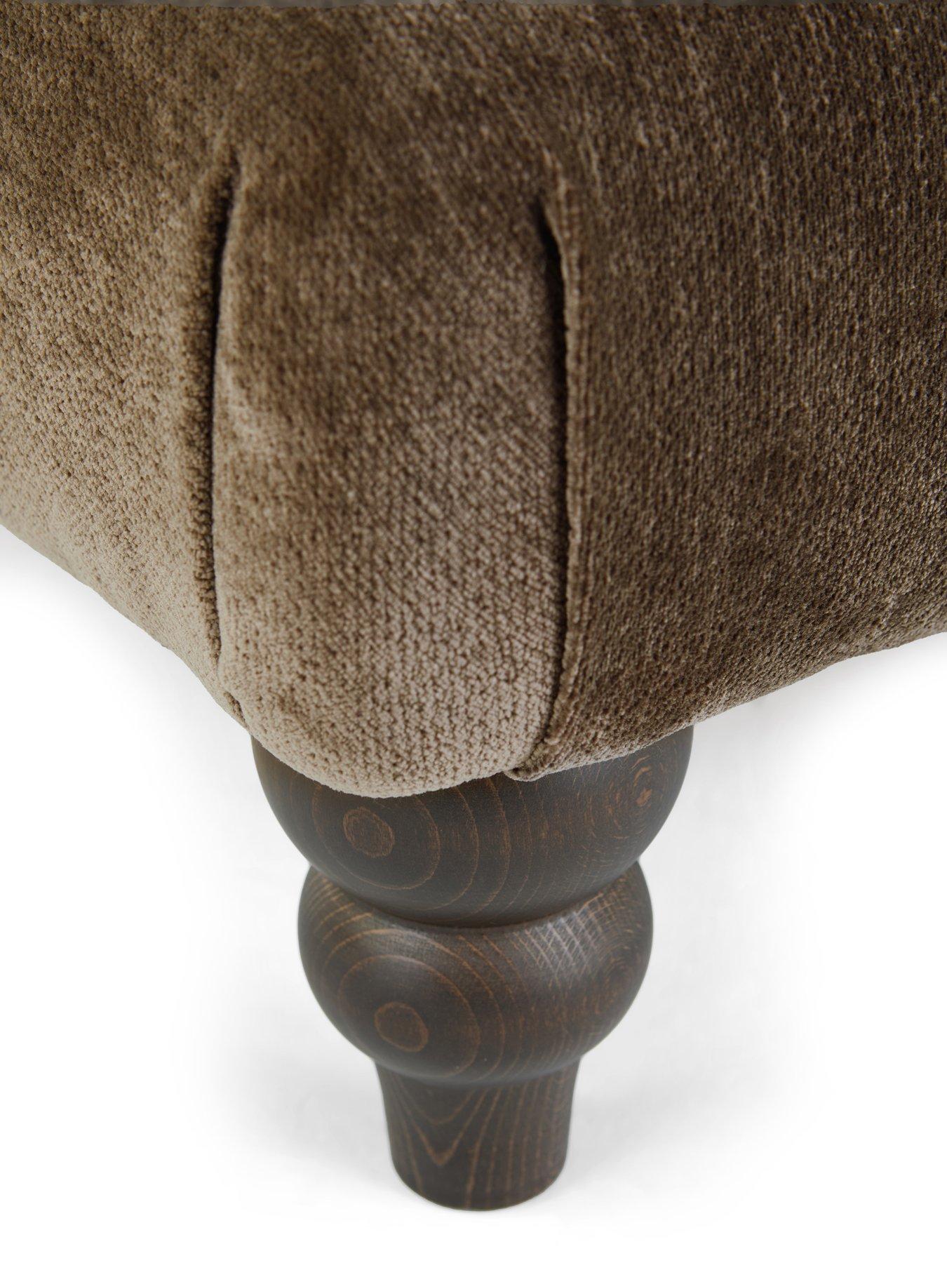 Image 4 of 6 of The Very Collection Broadway Large Fabric Footstool