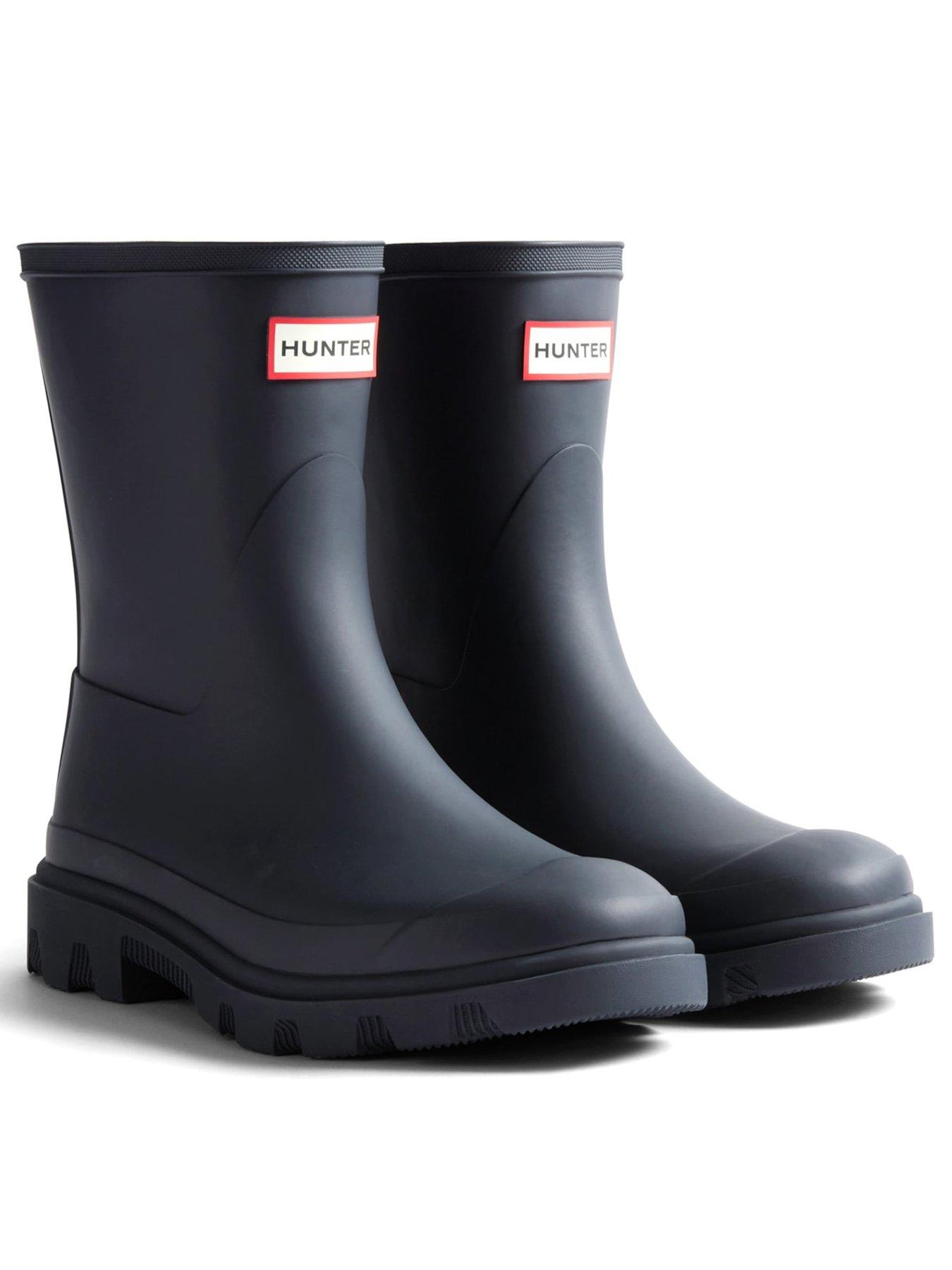 Hunter UNISEX DOWNPOUR SHORT BOOT -HUNTER NAVY