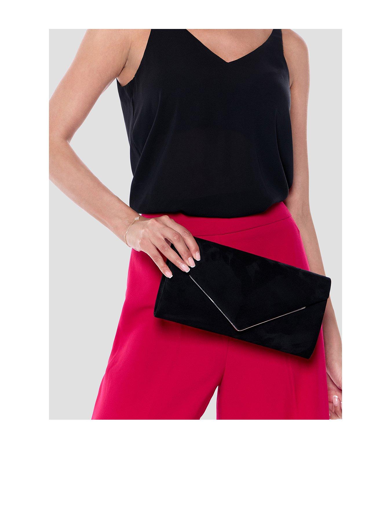Image 1 of 5 of Paradox London Delynn Clutch Bag - Black