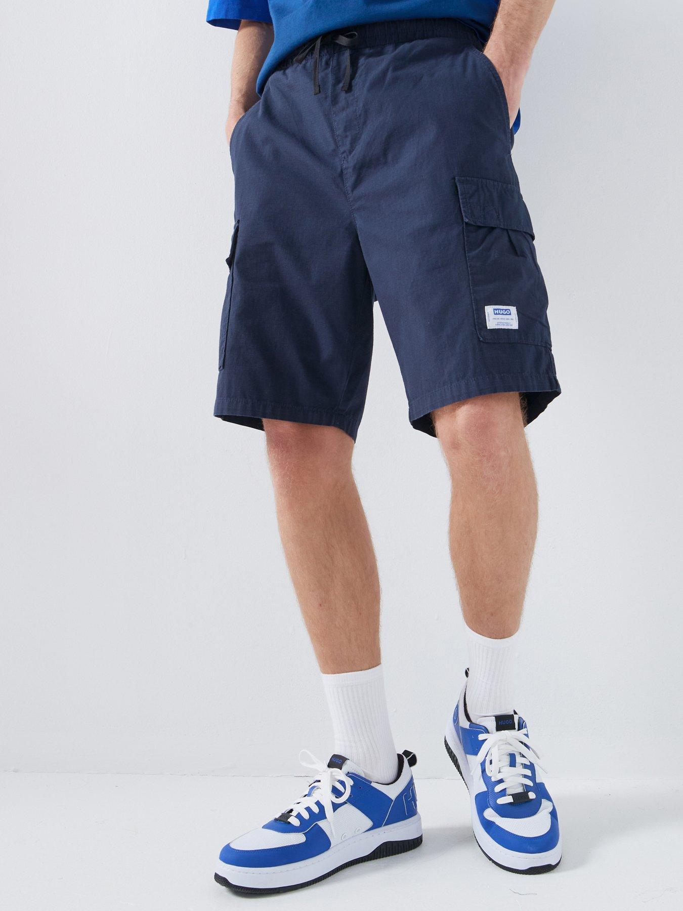 HUGO Blue Nulaxo Racquet Club Print Regular Fit T-Shirt - White