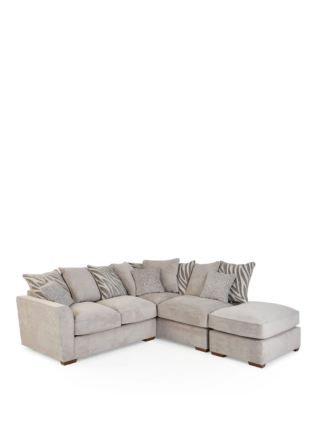 Image 2 of 7 of The Very Collection Nala Right Hand&nbsp;Corner Chaise Sofa with Footstool (Buy &amp; SAVE!)&nbsp;- Made to Order in the UK