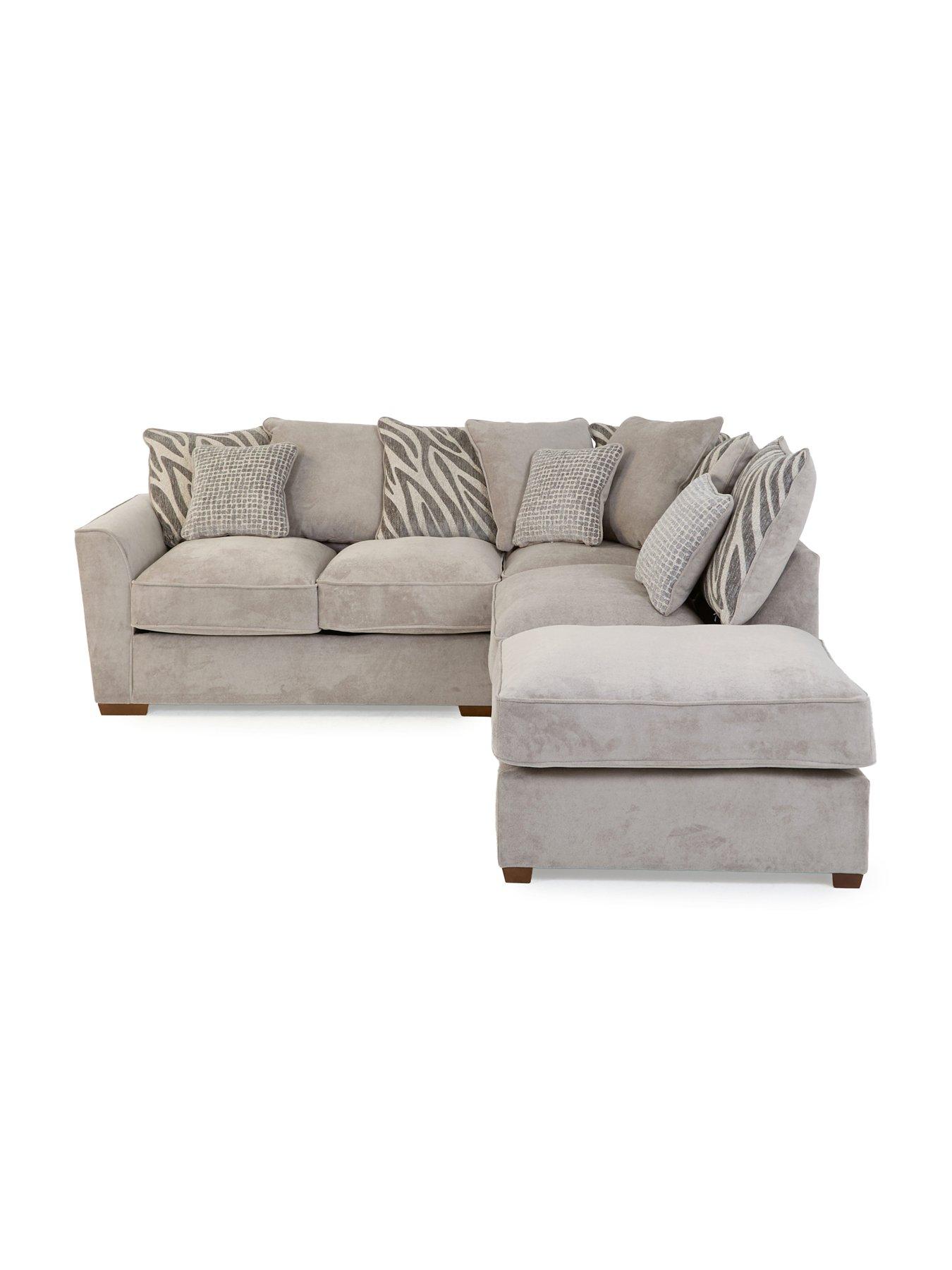 Image 5 of 7 of The Very Collection Nala Right Hand&nbsp;Corner Chaise Sofa with Footstool (Buy &amp; SAVE!)&nbsp;- Made to Order in the UK