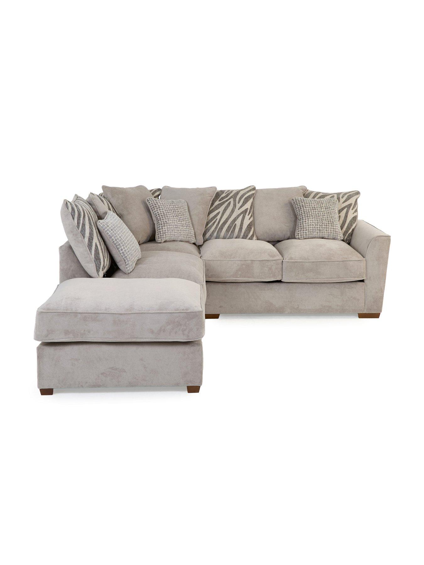 Image 6 of 7 of The Very Collection Nala Left Hand Chaise Sofa Bed with Footstool (Buy &amp; SAVE!)&nbsp;- Made to Order in the UK