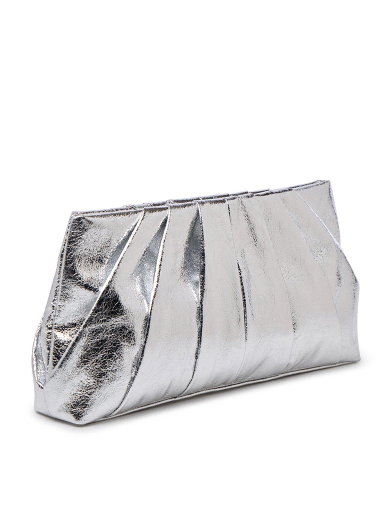 Image 3 of 4 of Paradox London Desert Clutch Bag - Silver