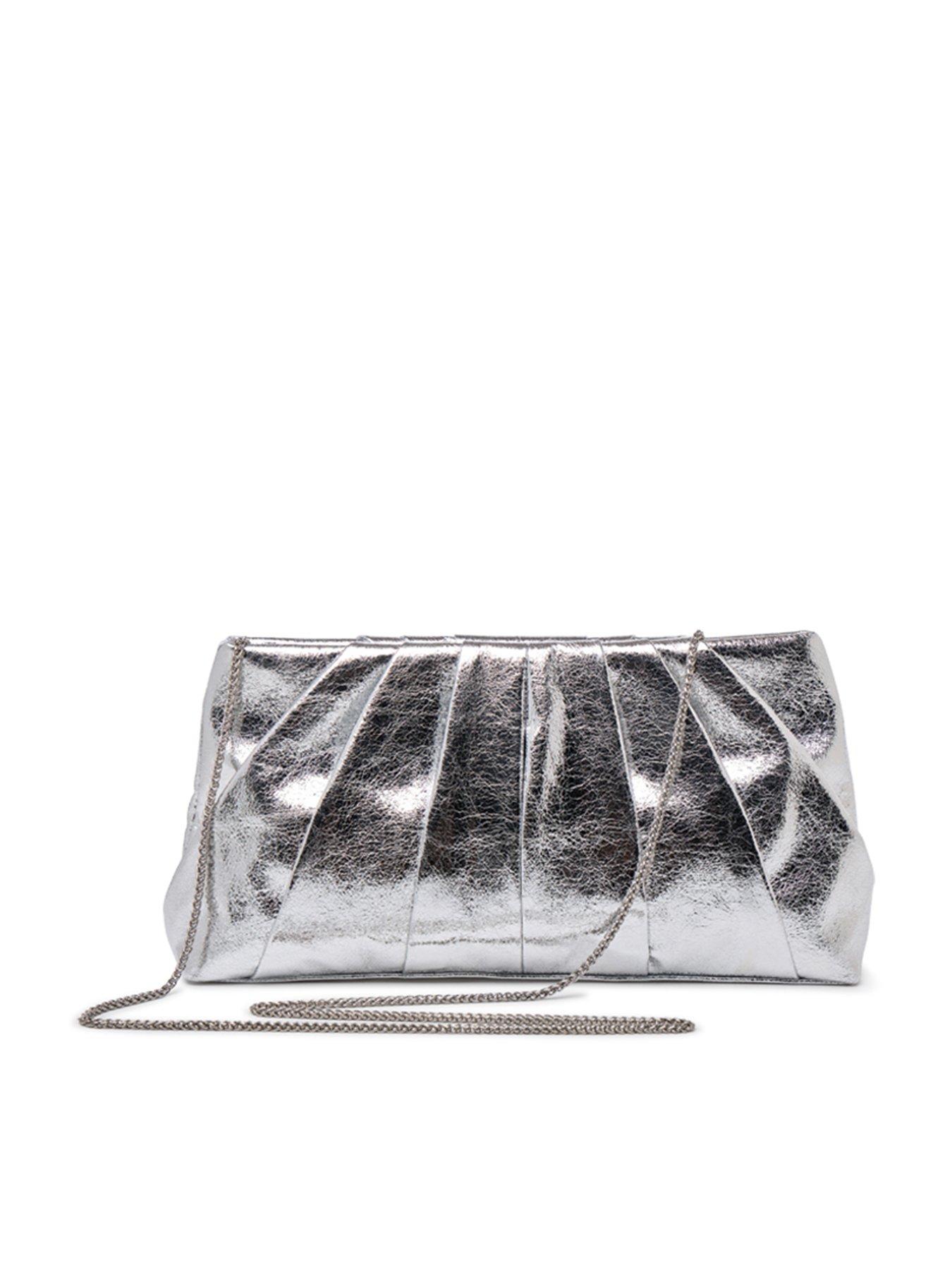 Image 4 of 4 of Paradox London Desert Clutch Bag - Silver