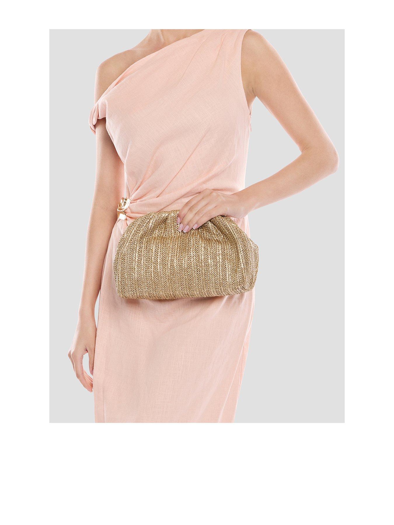 Image 1 of 5 of Paradox London Ocean Clutch Bag - Gold