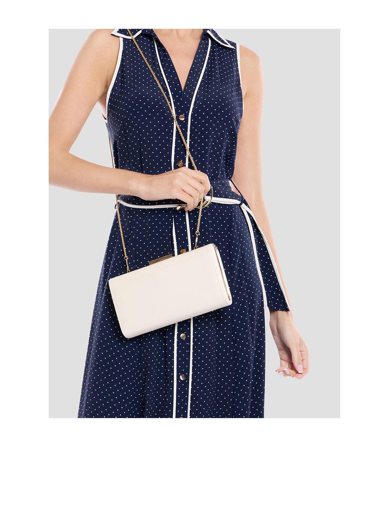 Paradox London Dasha Clutch Bag - Cream