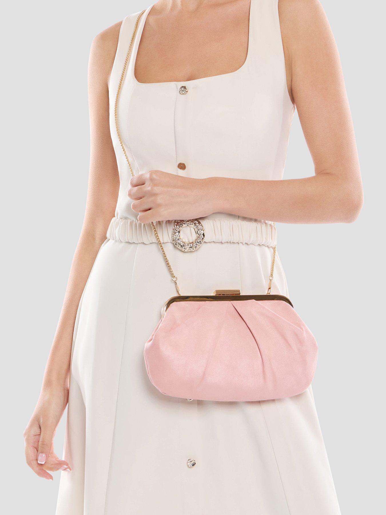Image 2 of 6 of Paradox London Deco Clutch Bag - Blush