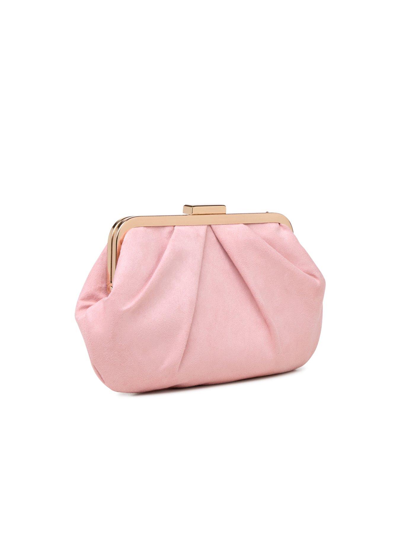 Image 5 of 6 of Paradox London Deco Clutch Bag - Blush