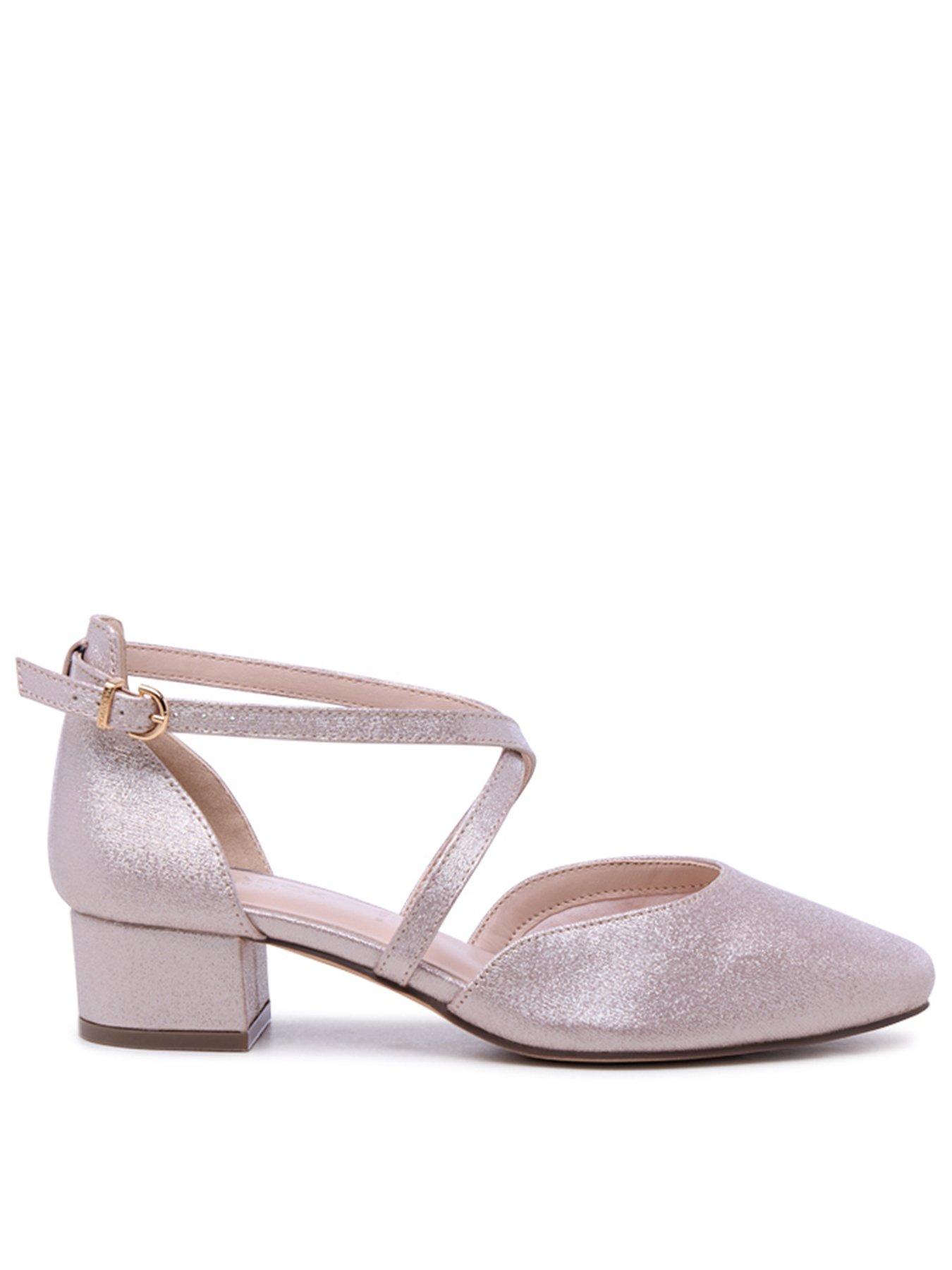 Image 1 of 7 of Paradox London Gemma Wide Fit Low Heeled Shoe - Blush