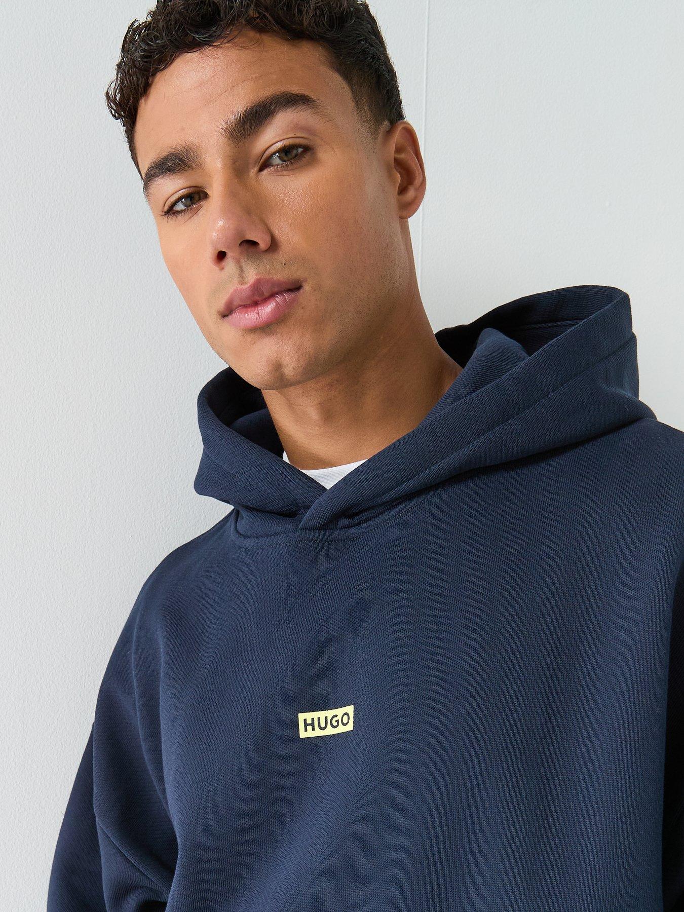 Image 5 of 6 of HUGO Nazardo International Logo Hoodie - Blue