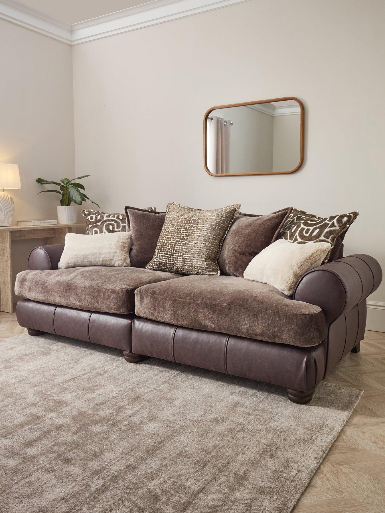 Image 1 of 7 of The Very Collection Broadway 4 Seater Fabric Sofa