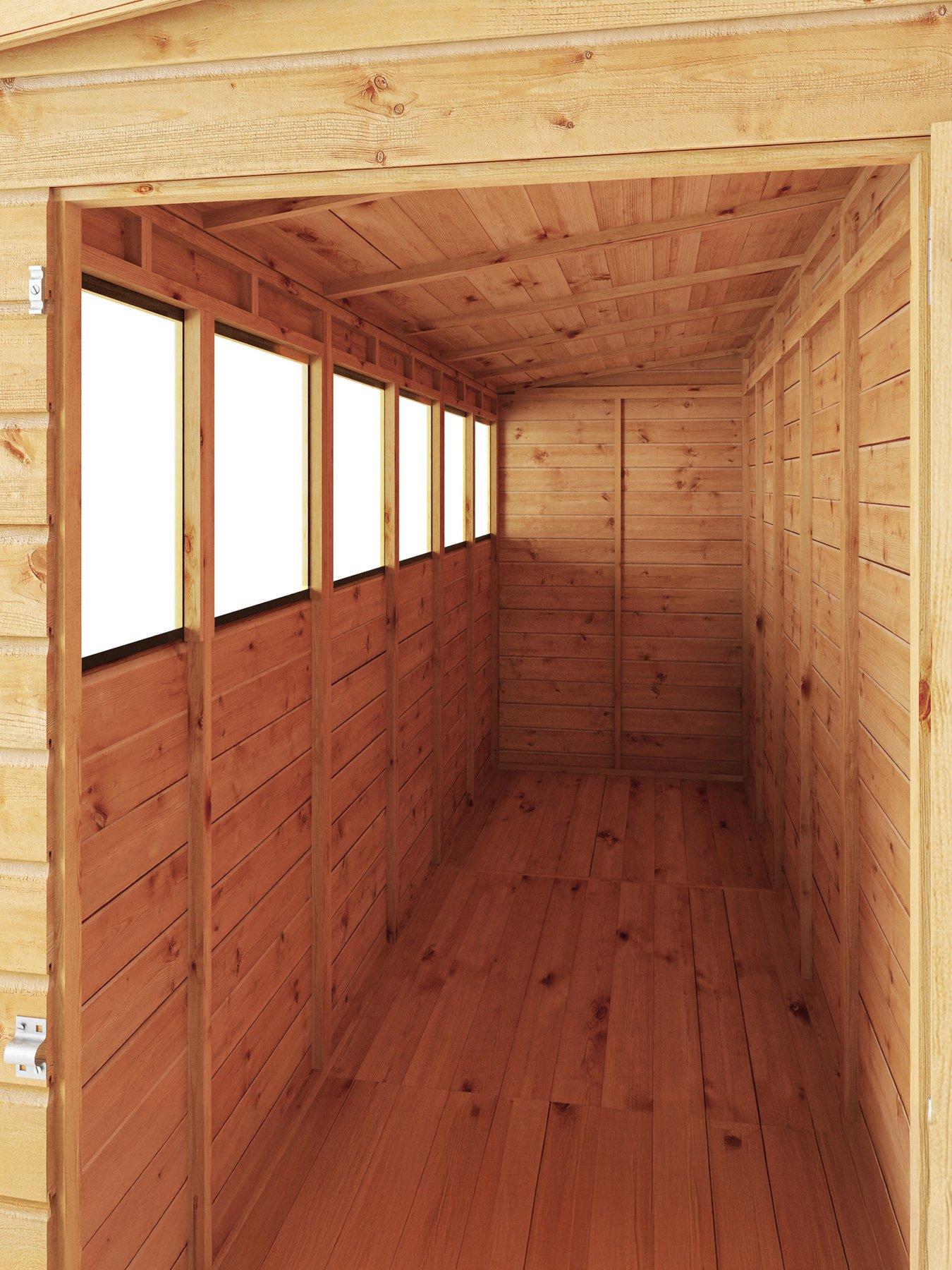 Image 3 of 7 of MERCIA 12 x 4 Modular Shiplap Pent Shed