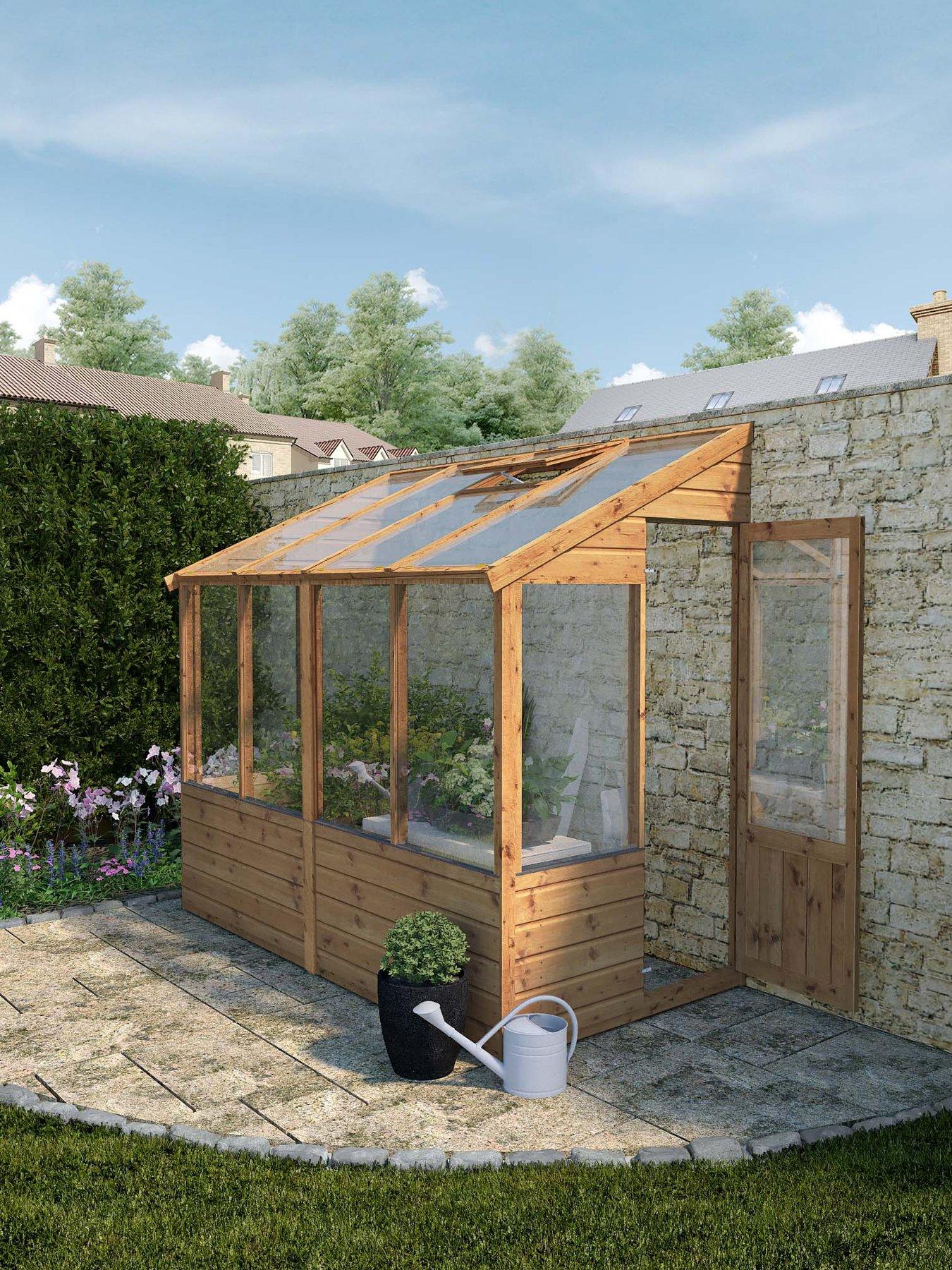 MERCIA 8 x 4ft Traditional Lean Too Greenhouse