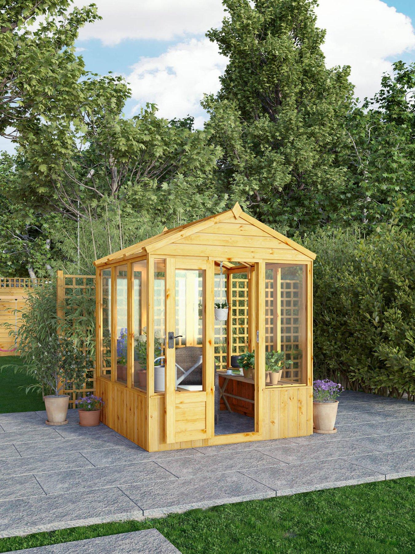 Image 1 of 7 of MERCIA 6 x 6 Woodsman Apex Styrene Greenhouse