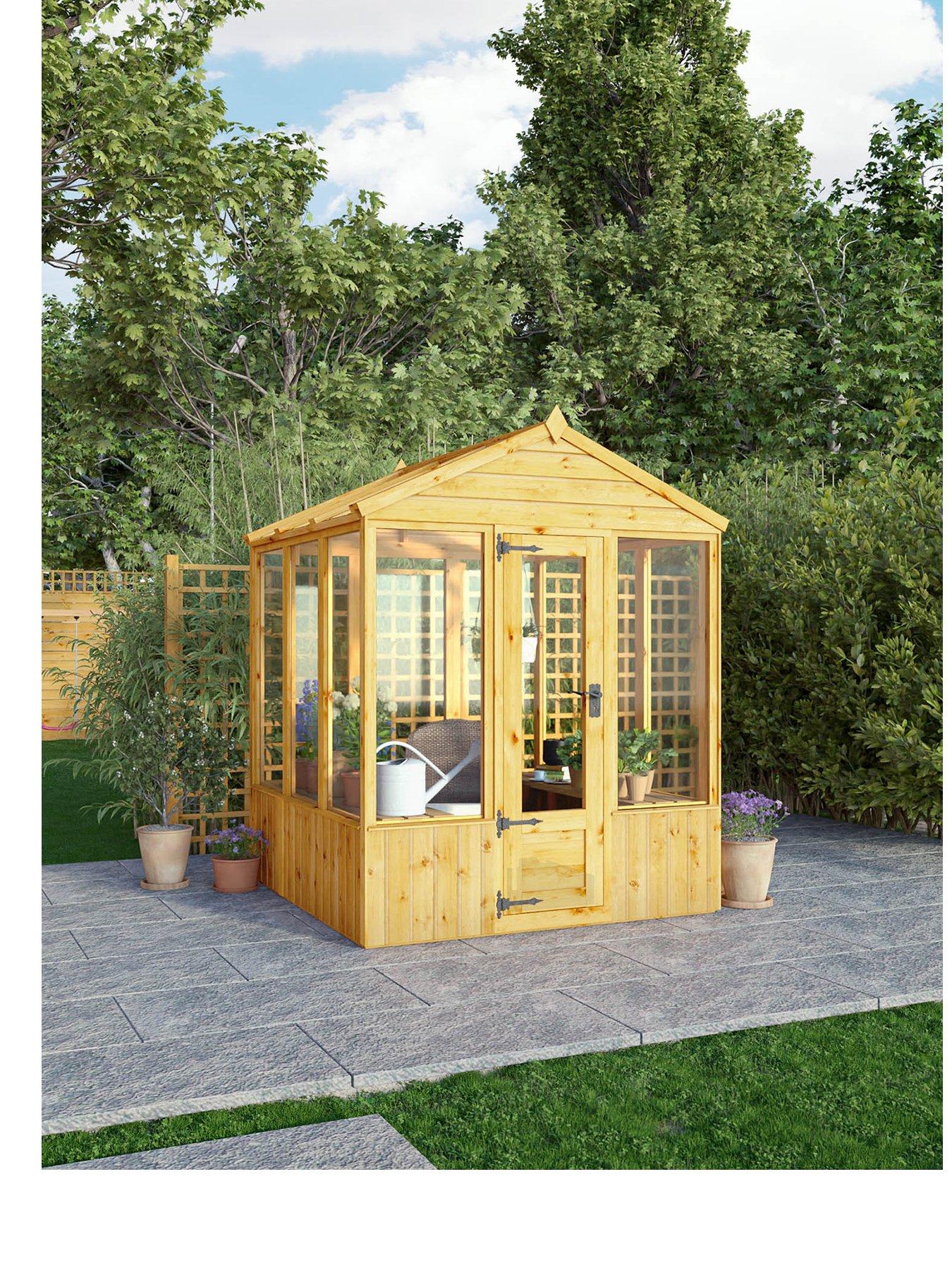 Image 2 of 7 of MERCIA 6 x 6 Woodsman Apex Styrene Greenhouse