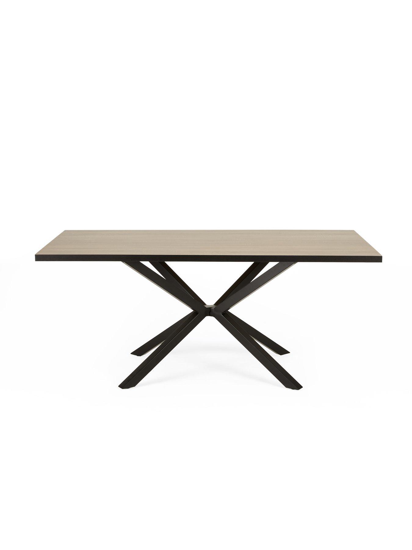 Image 4 of 7 of The Very Collection Oslo 180cm Rectangular Dining Table &amp; 2 Benches - FSC&reg; Certified