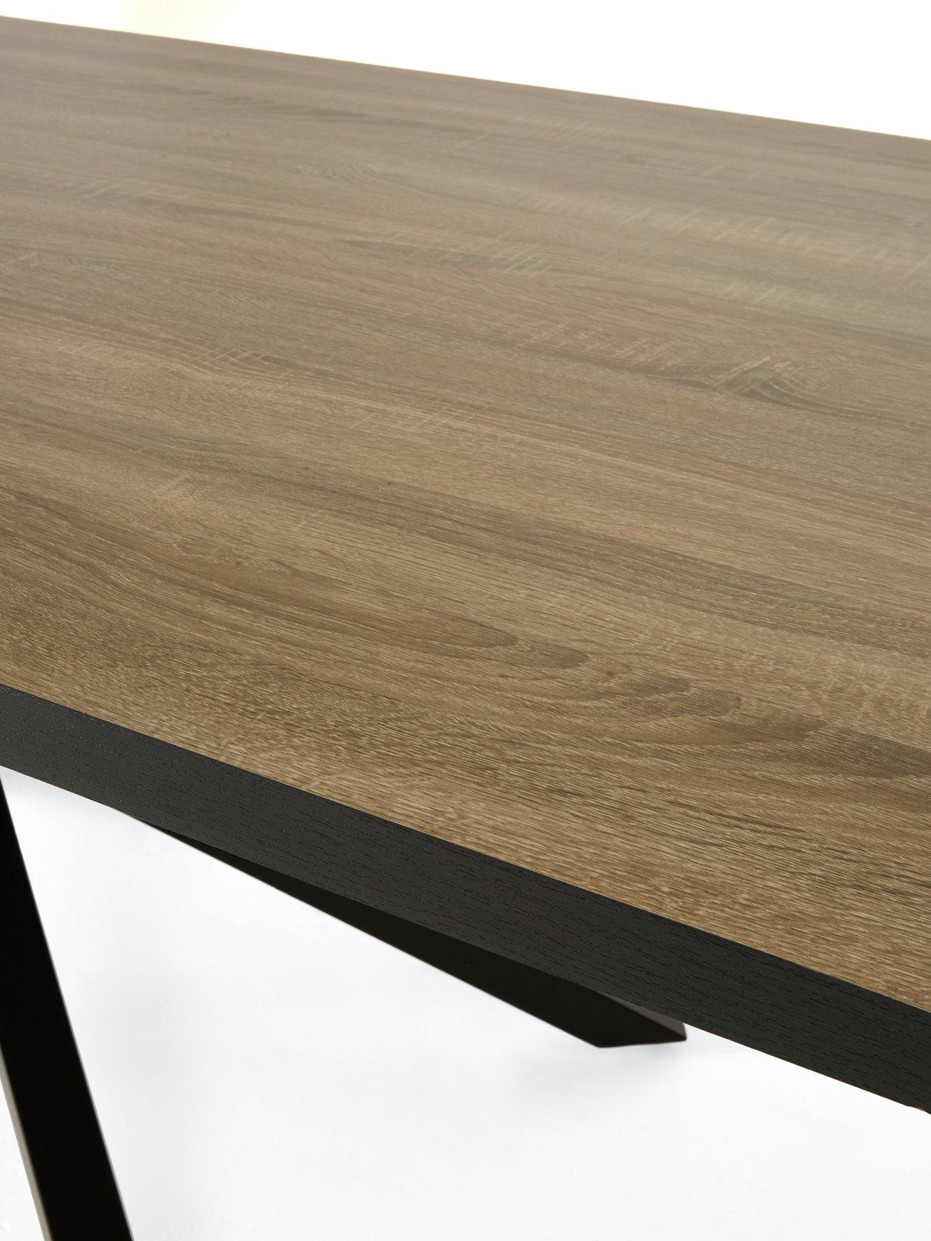 Image 5 of 7 of The Very Collection Oslo 180cm Rectangular Dining Table &amp; 2 Benches - FSC&reg; Certified