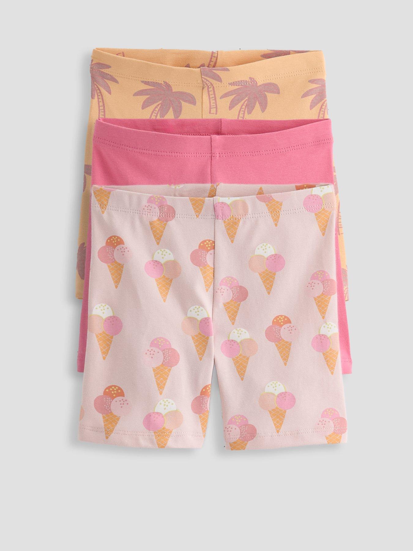 Image 1 of 5 of The Very Collection Girls 3 Pack Cycling Shorts - Multi