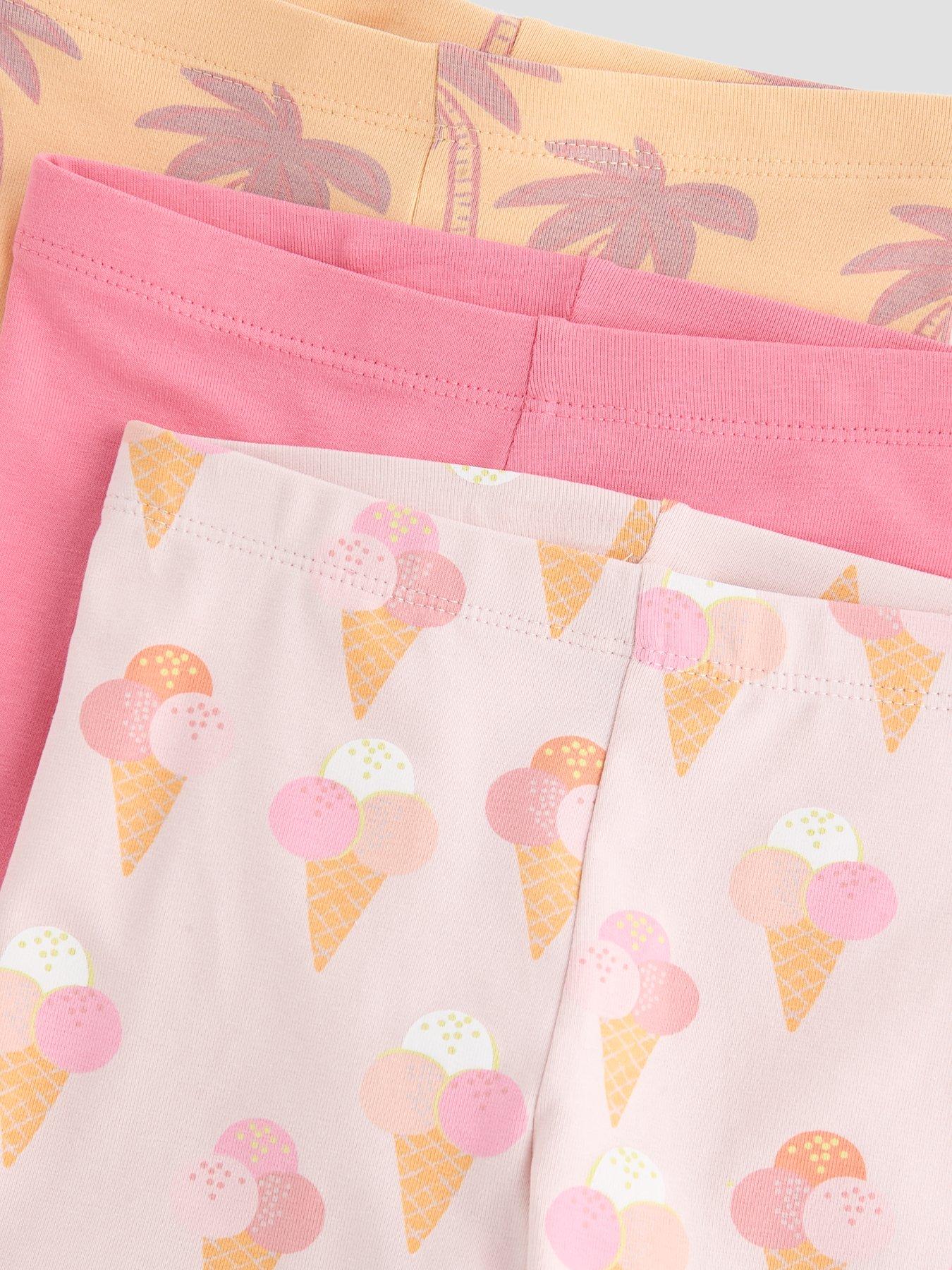 Image 5 of 5 of The Very Collection Girls 3 Pack Cycling Shorts - Multi