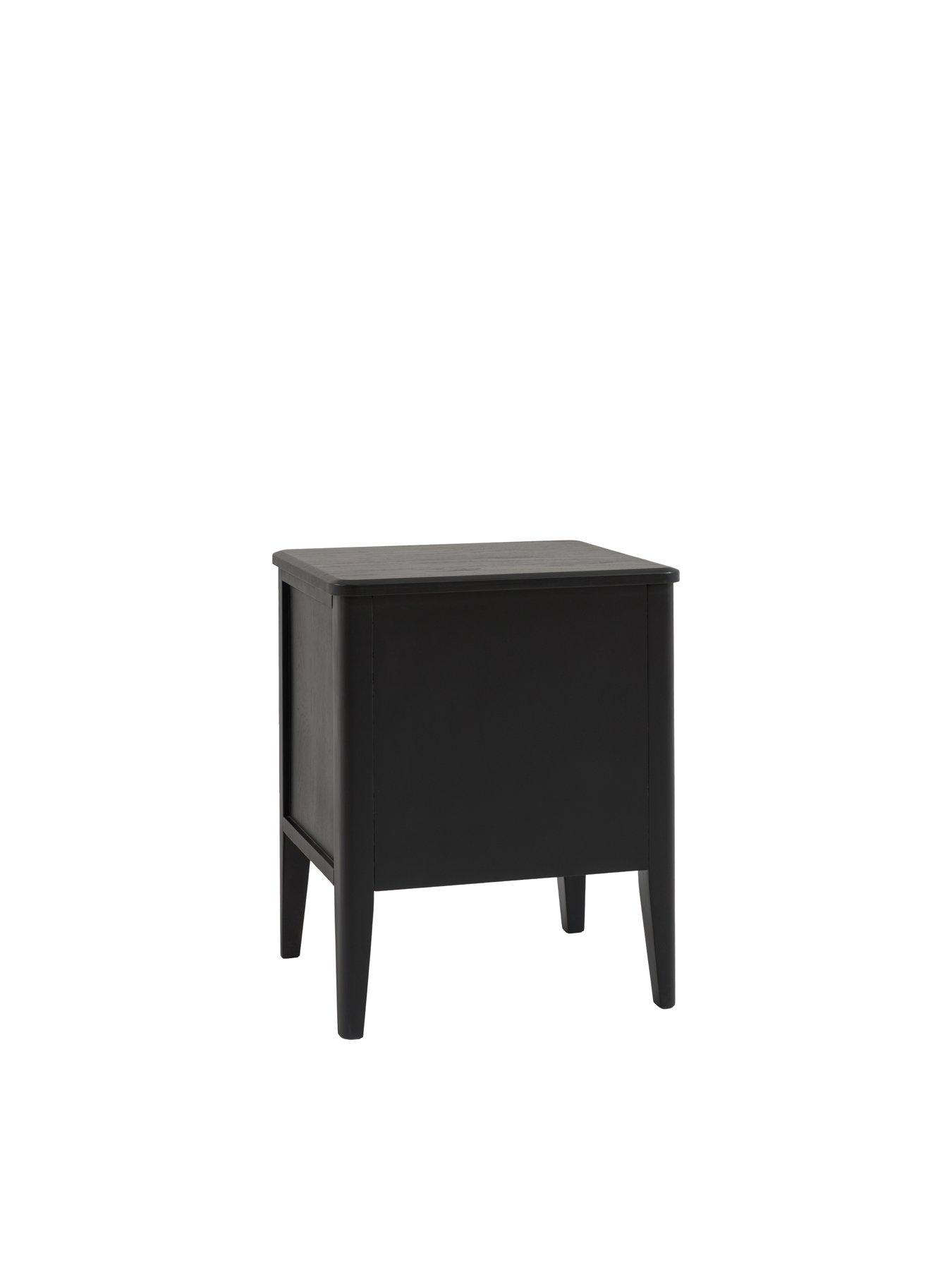 Image 5 of 5 of Gallery Direct Acton 2 Drawer Bedside Black