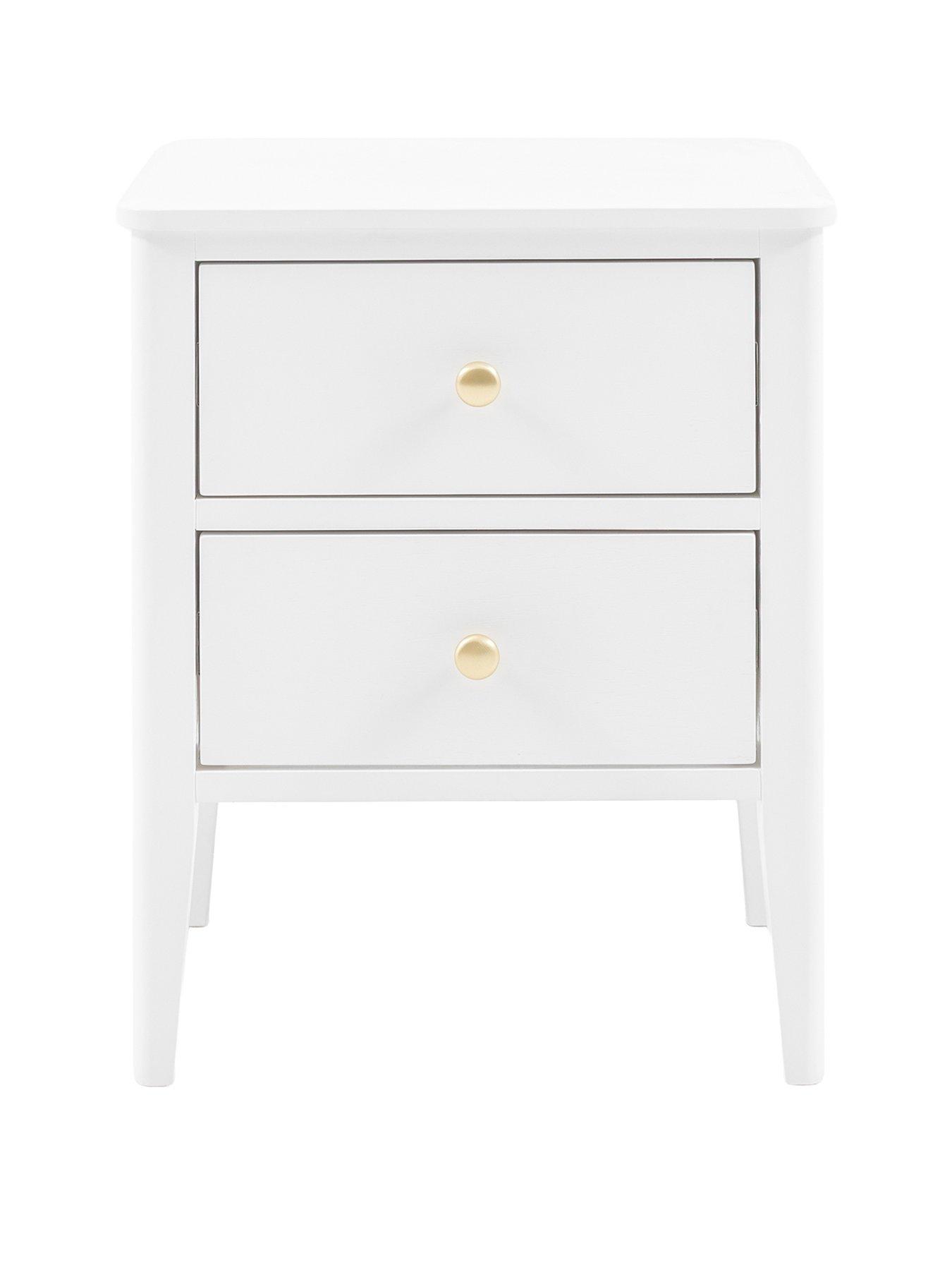Image 2 of 4 of Gallery Direct Acton 2 Drawer Bedside White