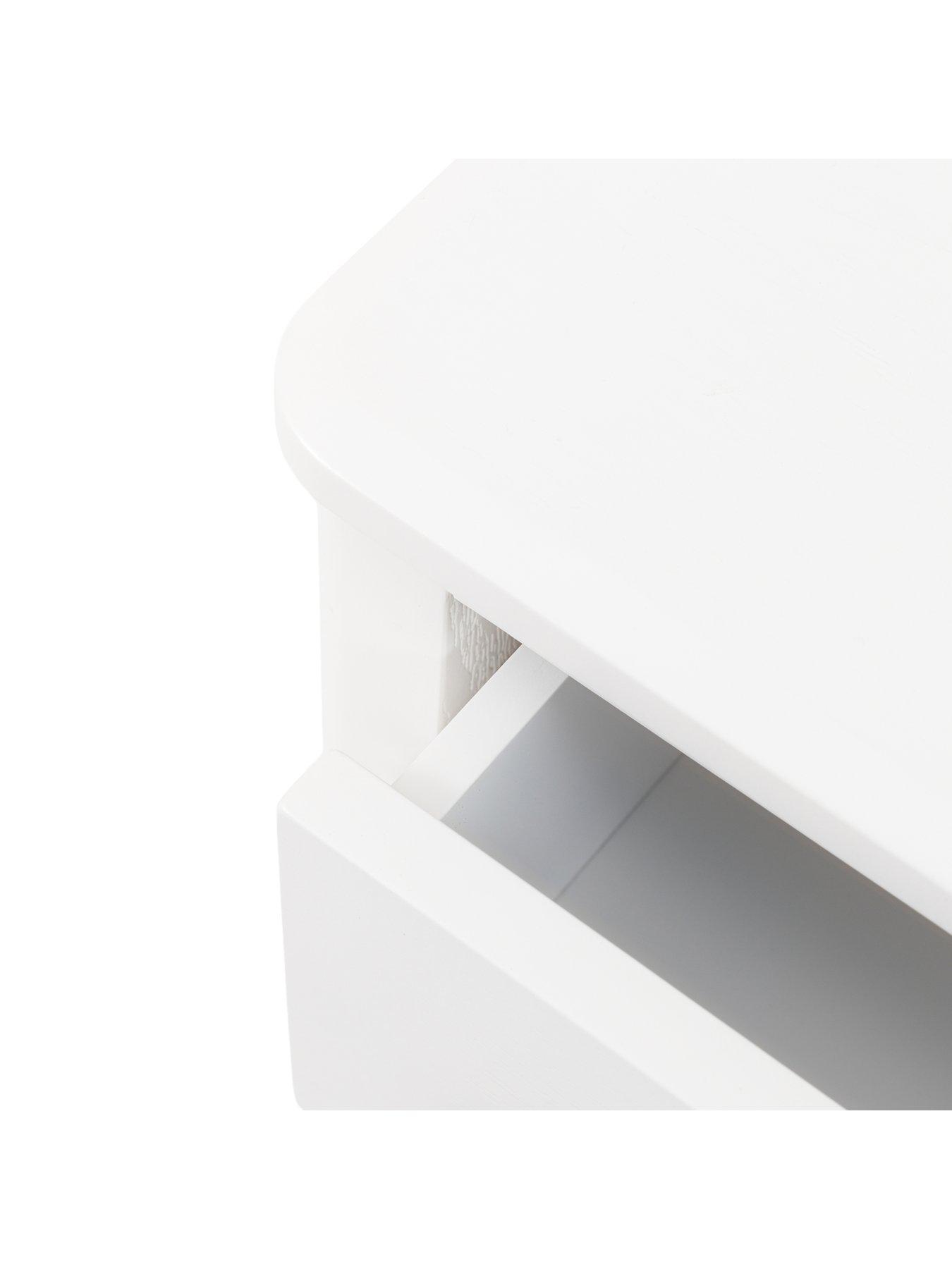 Image 4 of 4 of Gallery Direct Acton 2 Drawer Bedside White