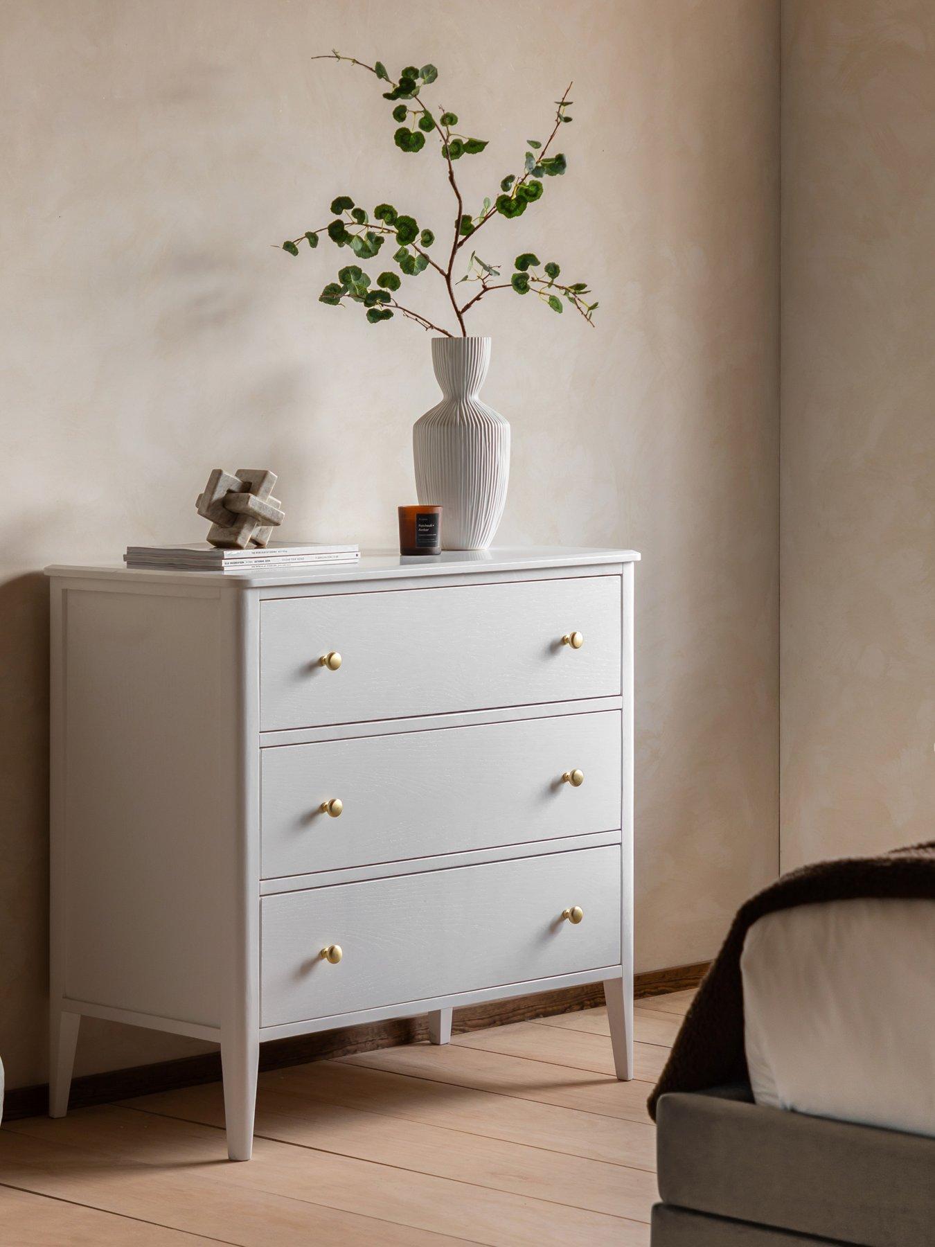 Gallery Direct Acton 3 Drawer Chest White