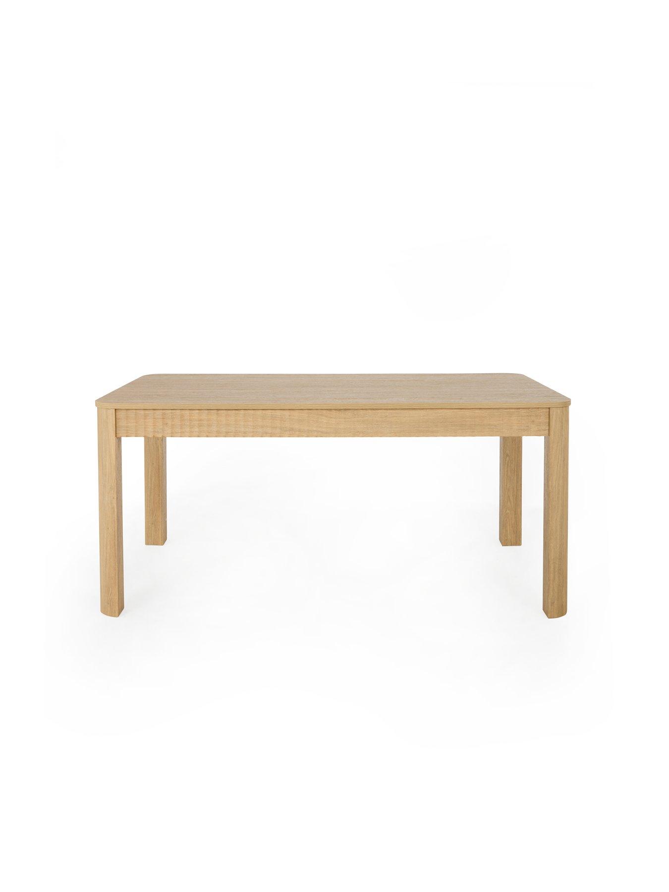 Image 3 of 6 of Michelle Keegan Home Sculpt 160 cm Dining Table&nbsp;+ 4 Nola Dining Chairs - Oak/Natural - FSC&reg; Certified