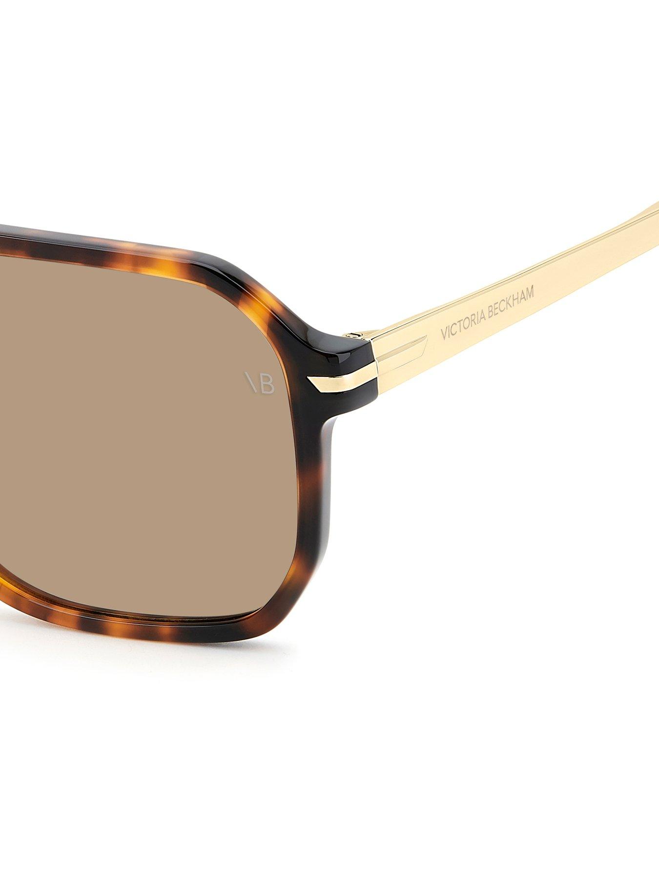 Image 5 of 5 of VICTORIA BECKHAM 1002/S Square Frame Navigator Sunglasses - Brown