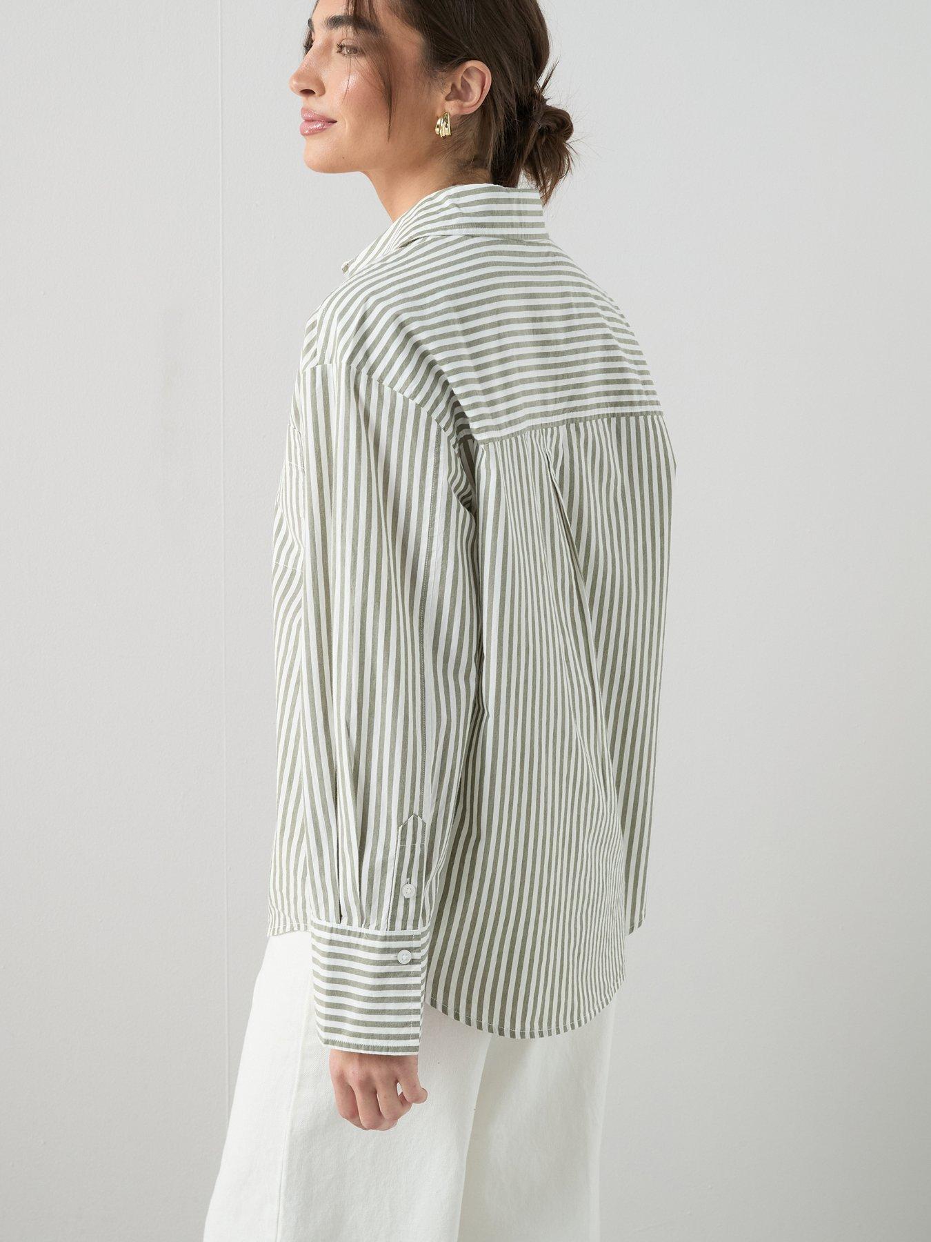 Image 2 of 6 of The Very Collection Cotton Poplin Stripe Shirt