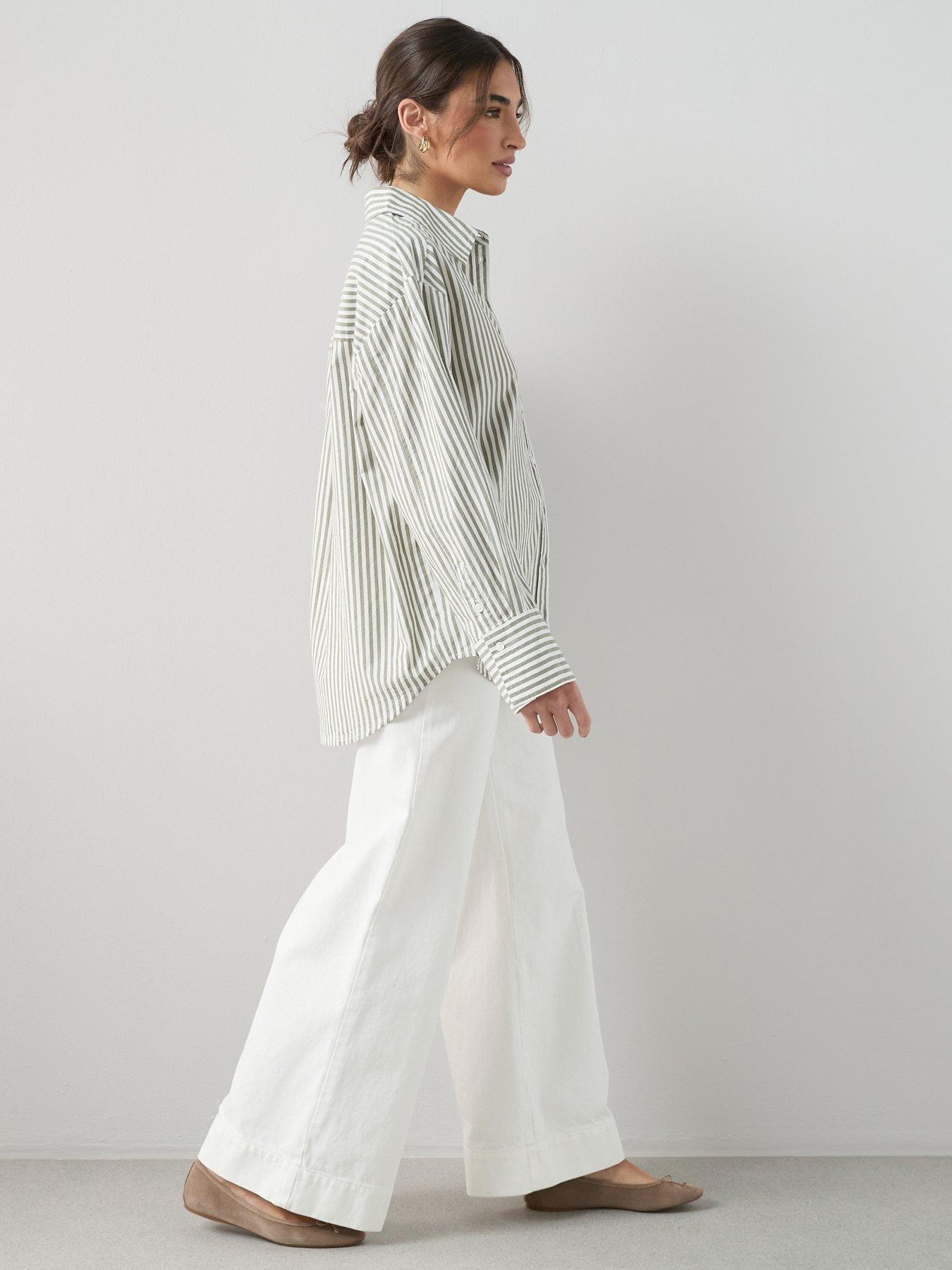 Image 6 of 6 of The Very Collection Cotton Poplin Stripe Shirt