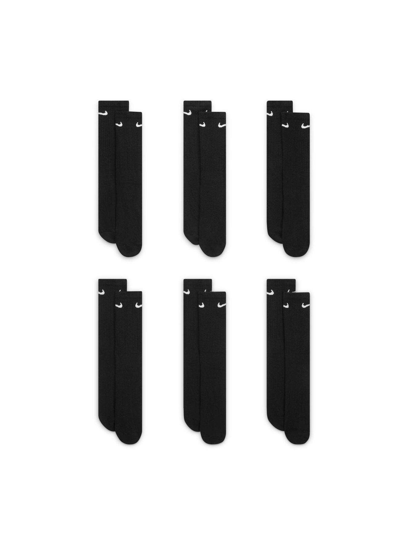 Image 2 of 5 of Nike Mens Training Everyday Cushioned Crew Socks (6 Pair) - Black