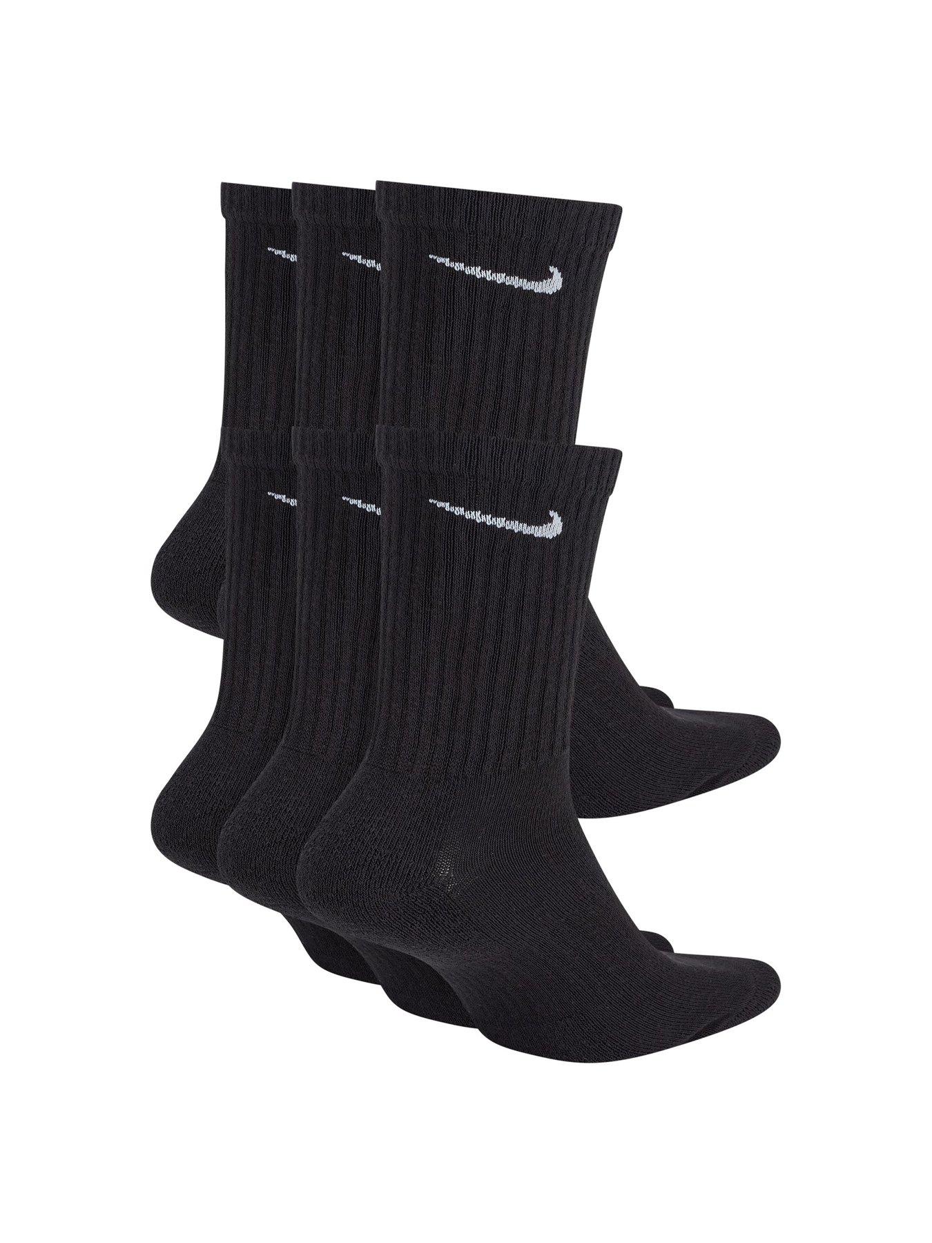 Image 4 of 5 of Nike Mens Training Everyday Cushioned Crew Socks (6 Pair) - Black