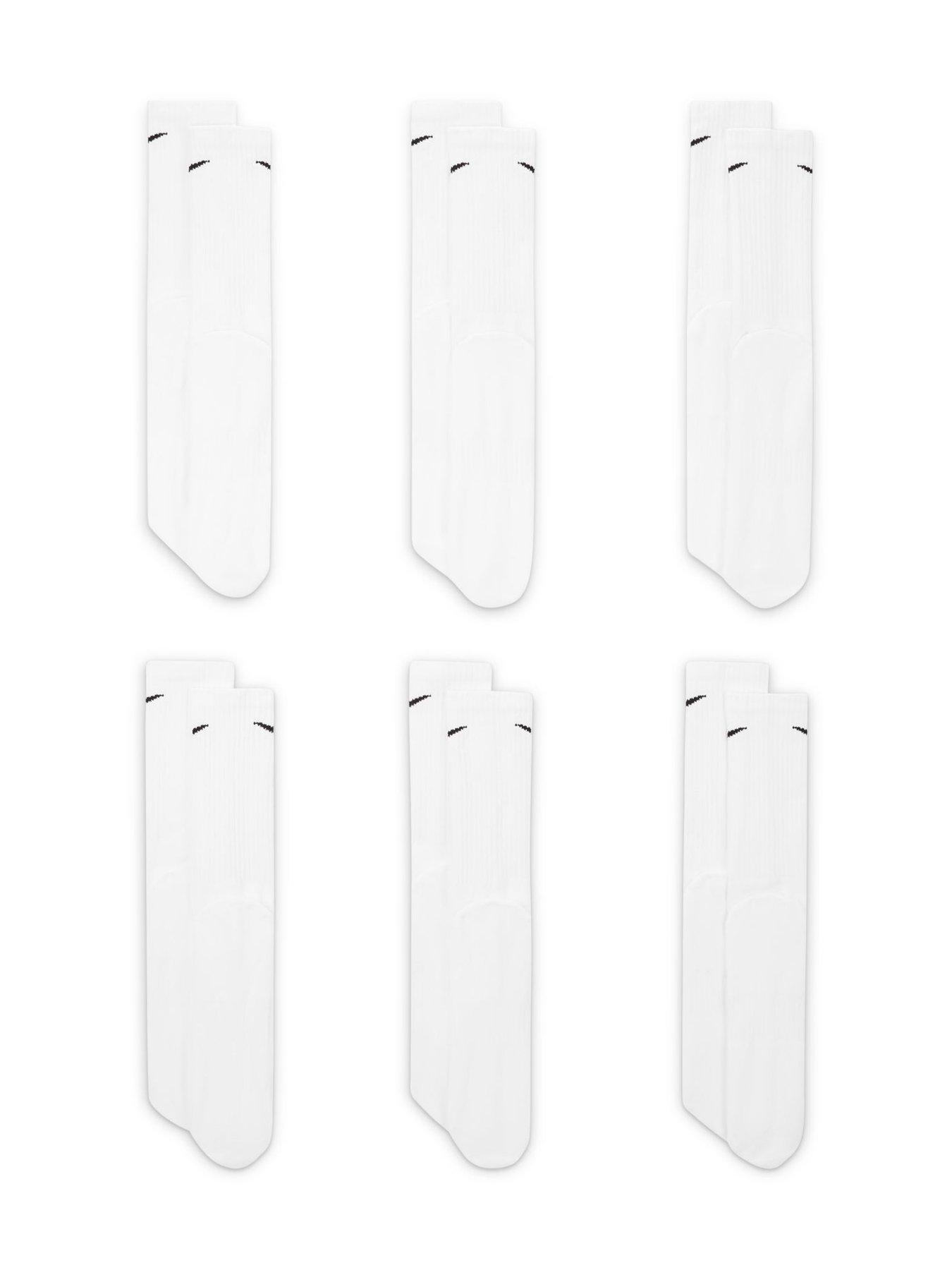 Image 3 of 4 of Nike Mens Training Everyday Cushioned Crew Socks (6 Pair) - White