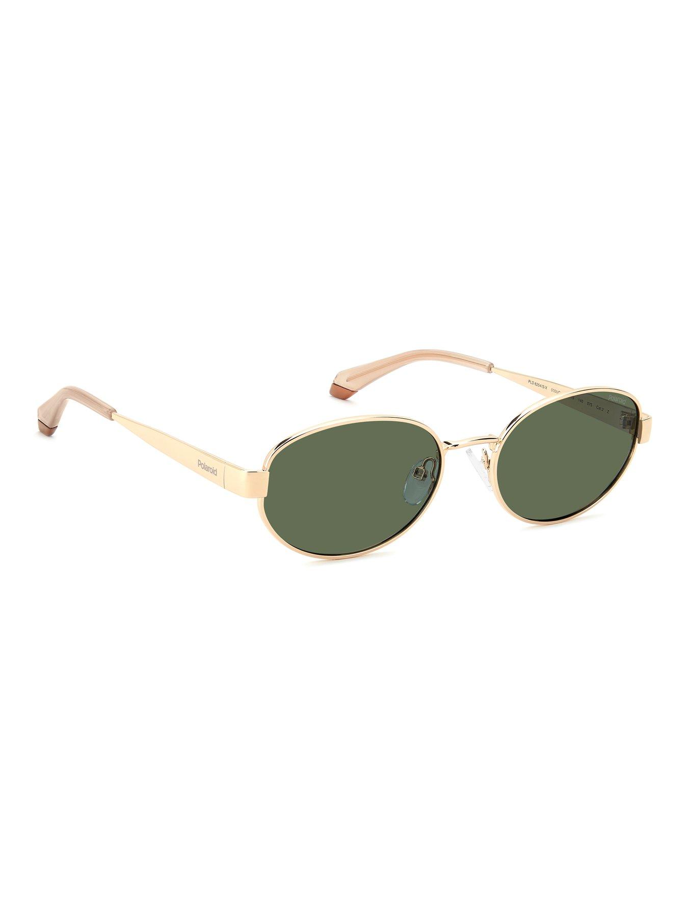 Image 2 of 5 of Polaroid Women's PLD Oval Shape Sunglasses - Gold